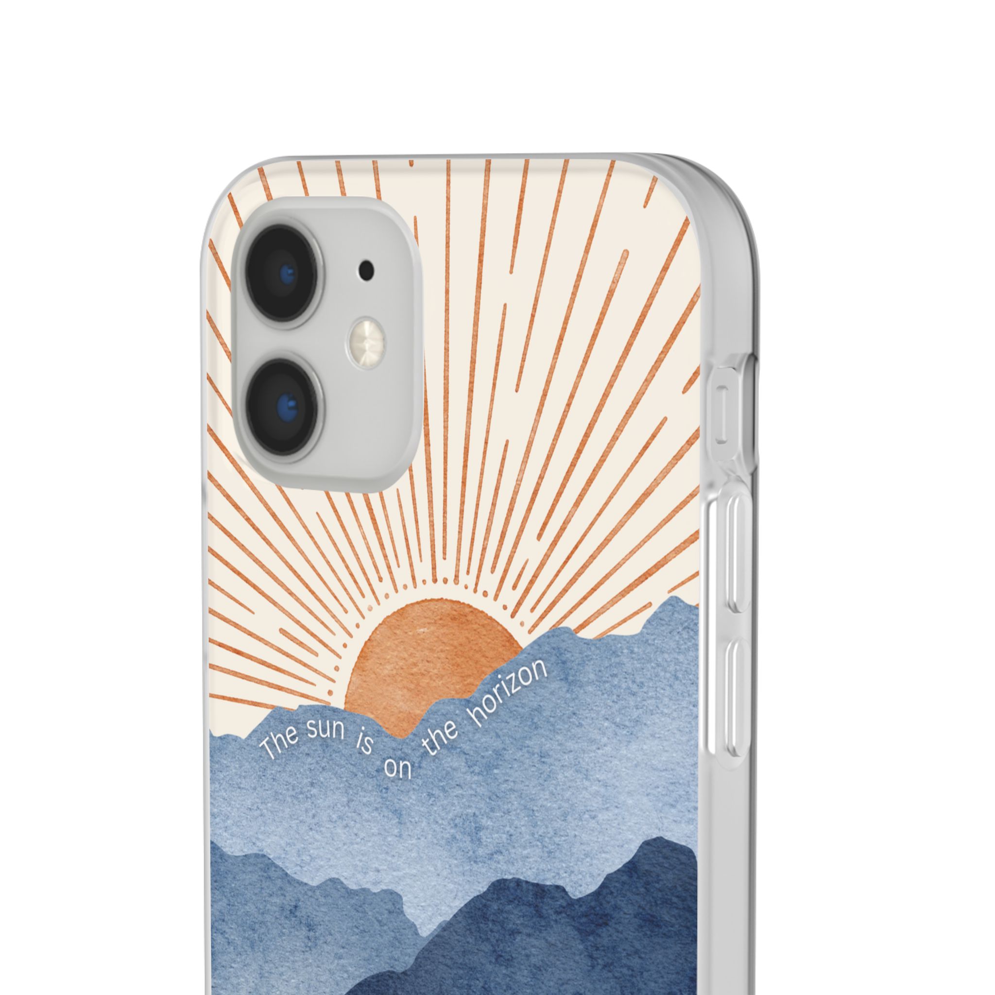 "The Sun is on the Horizon" – Sunrise Serenity Flexi Phone Case - Image 48