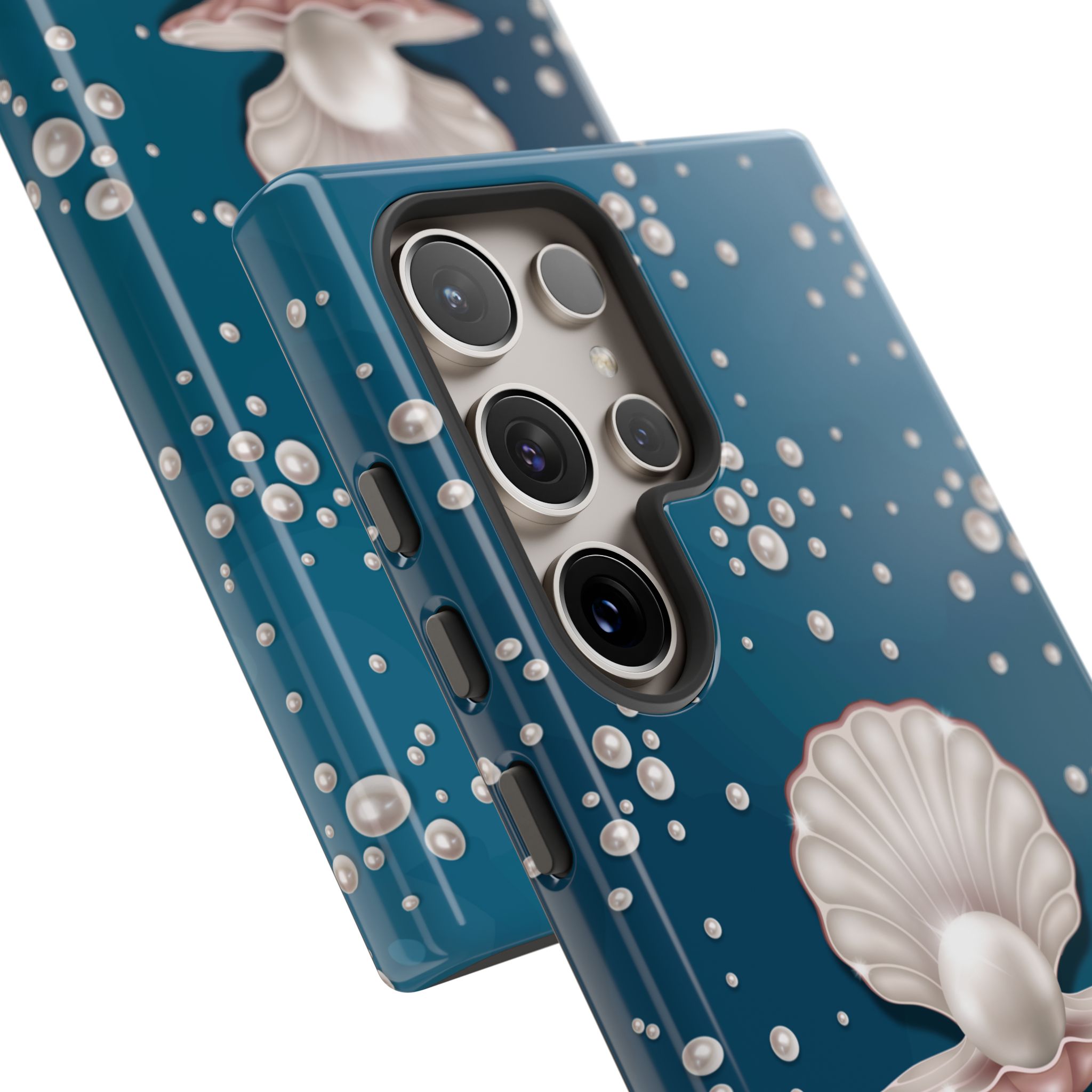 Ocean Princess Pearl Phone Case - Tough Shell with Seaside Design - Image 104
