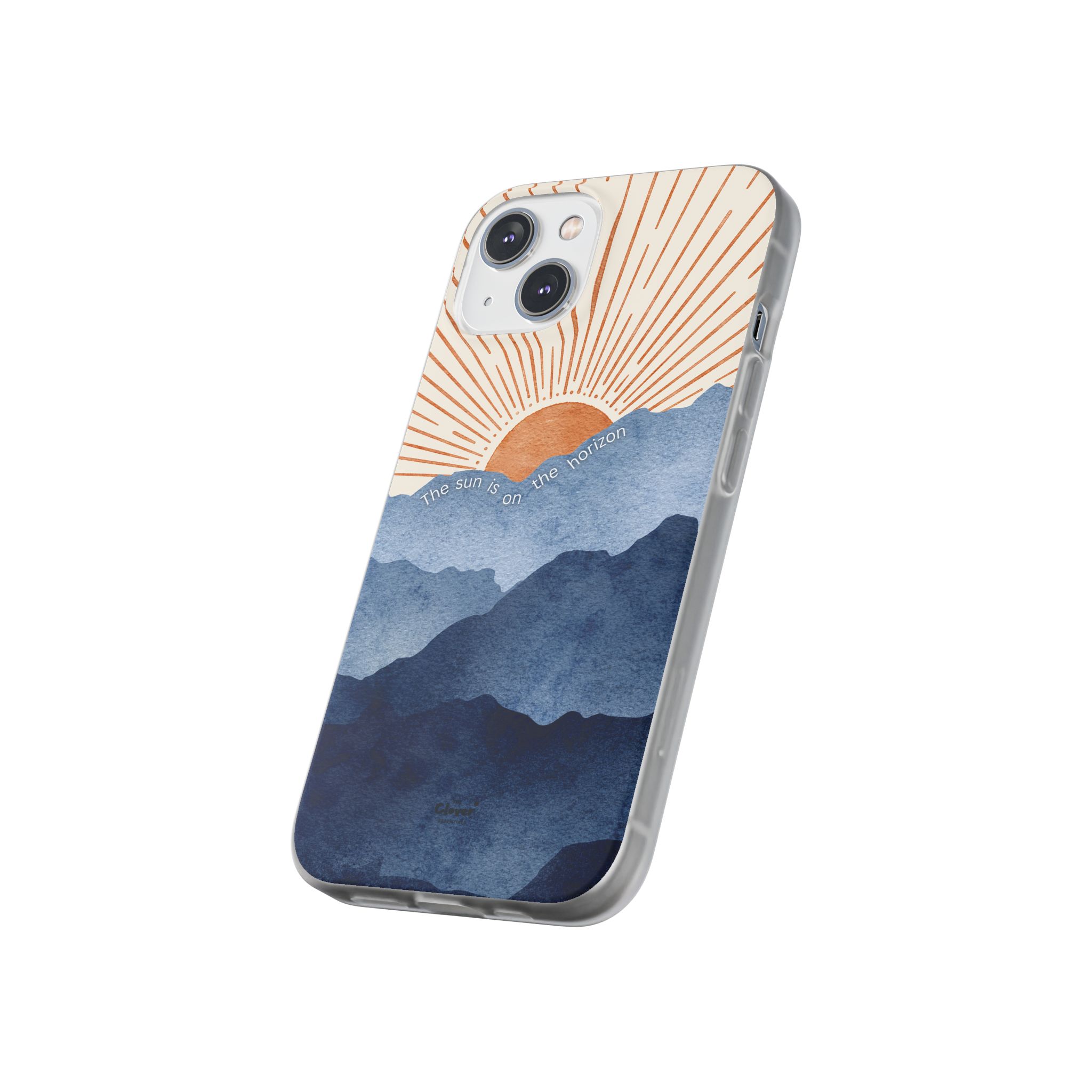"The Sun is on the Horizon" – Sunrise Serenity Flexi Phone Case - Image 172