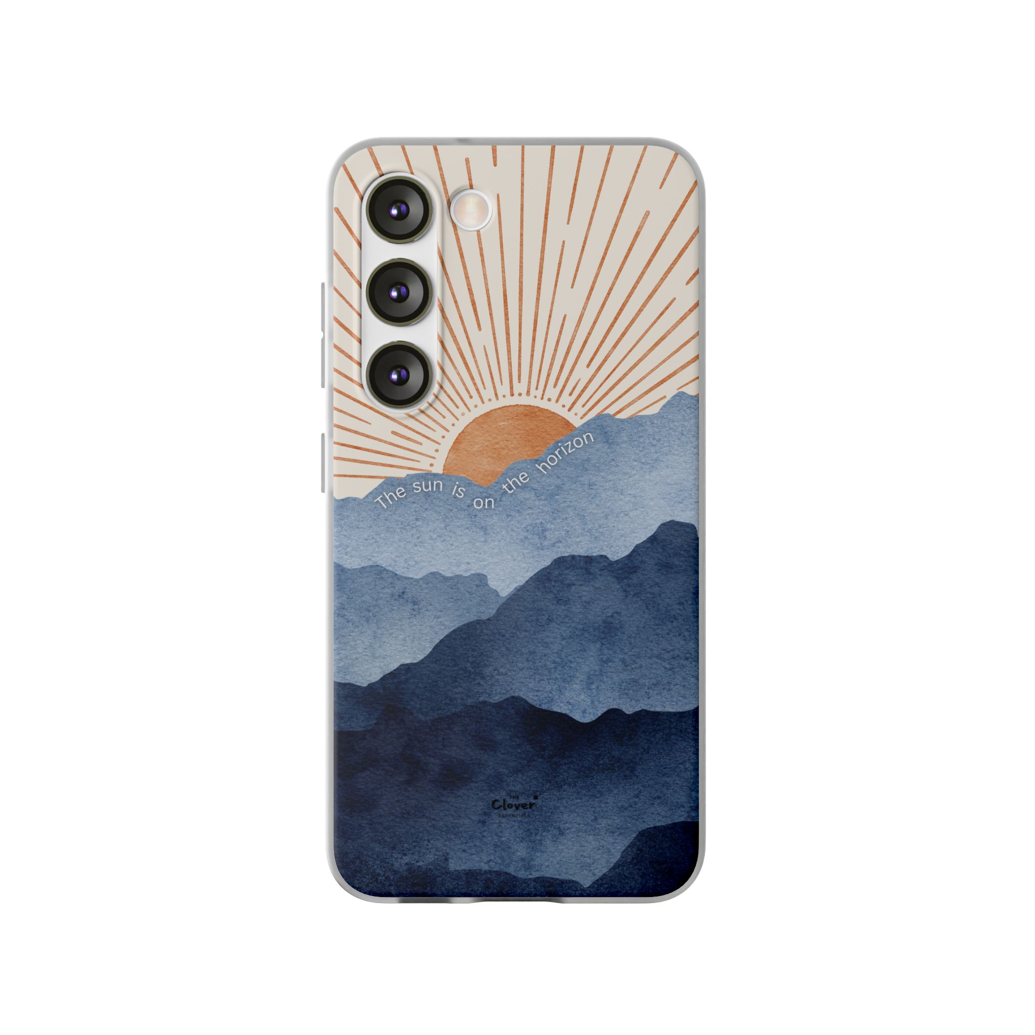 "The Sun is on the Horizon" – Sunrise Serenity Flexi Phone Case - Image 157
