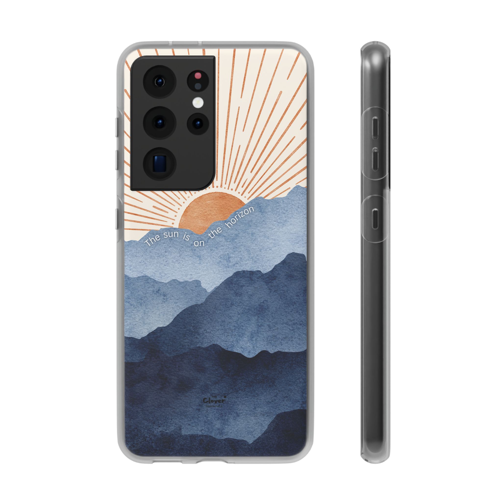 "The Sun is on the Horizon" – Sunrise Serenity Flexi Phone Case - Image 116