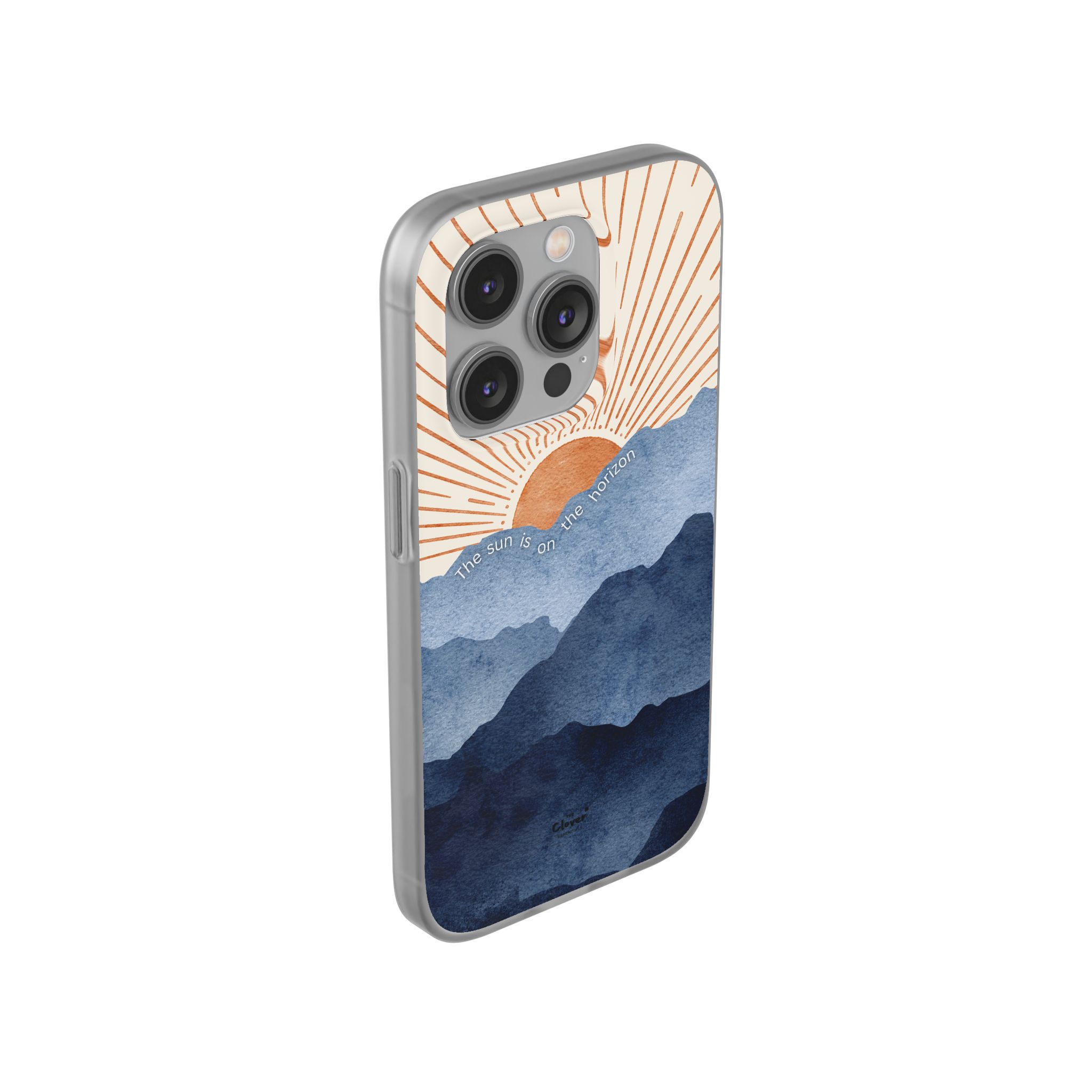 "The Sun is on the Horizon" – Sunrise Serenity Flexi Phone Case - Image 147