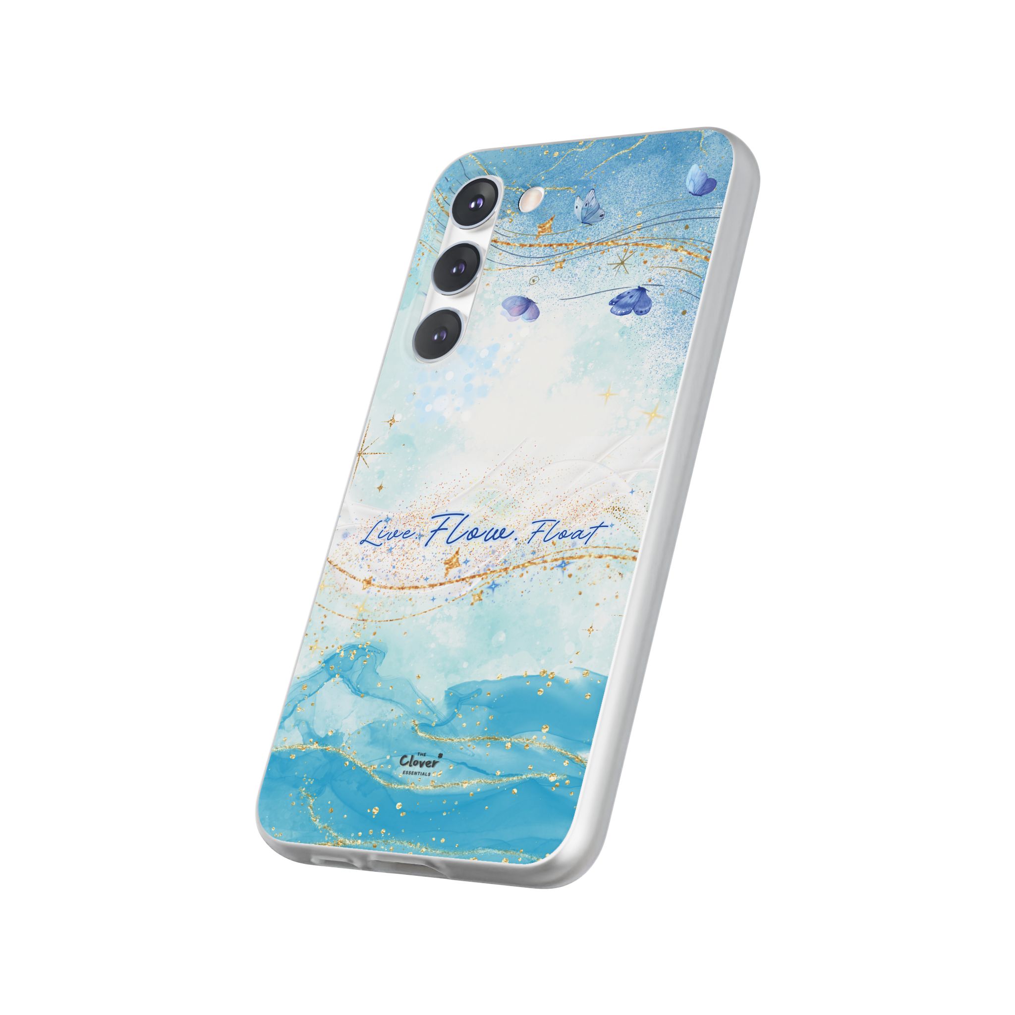 "Live. Flow. Float." — Serene Butterfly Flexi Phone Case - Image 167