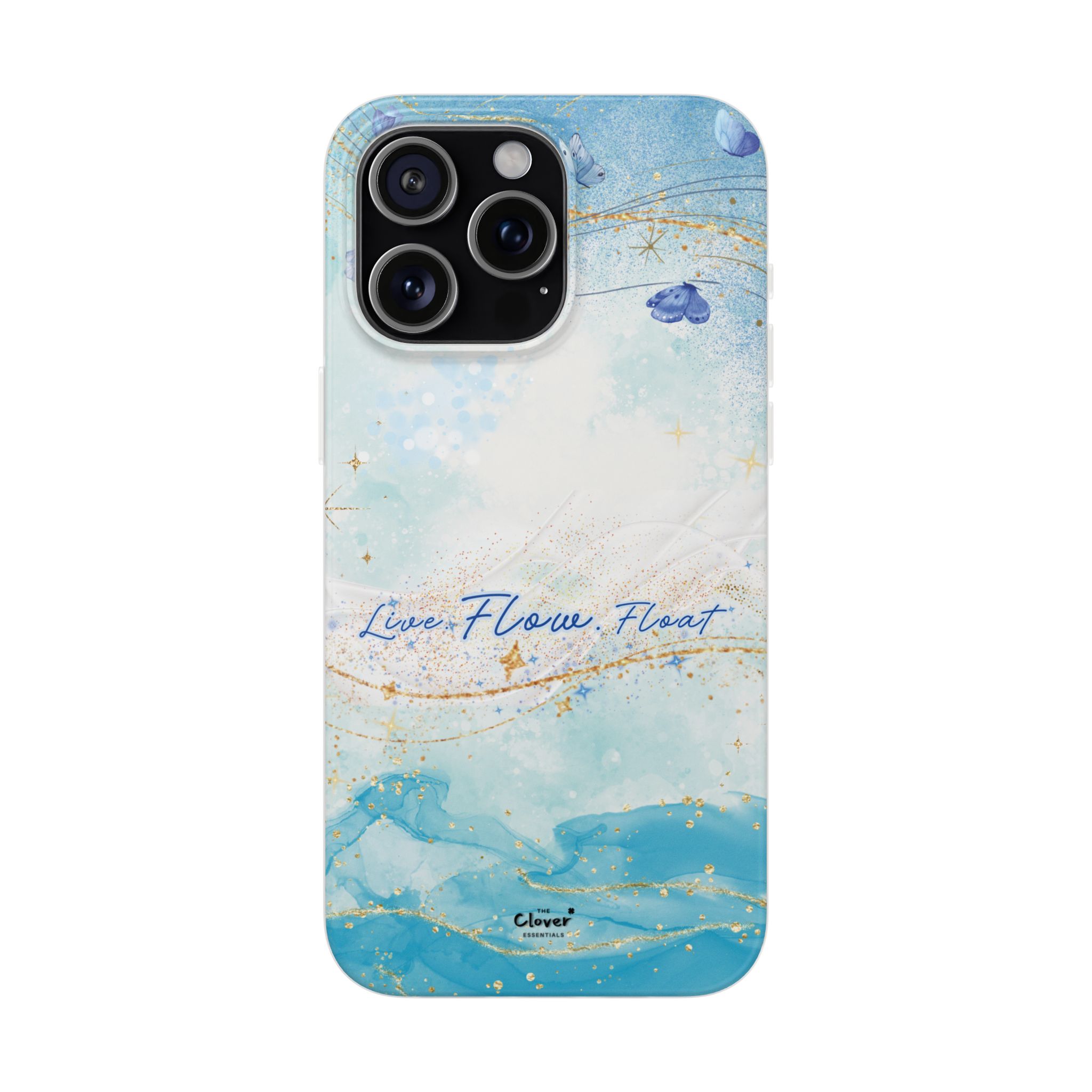 "Live. Flow. Float." — Serene Butterfly Flexi Phone Case - Image 212