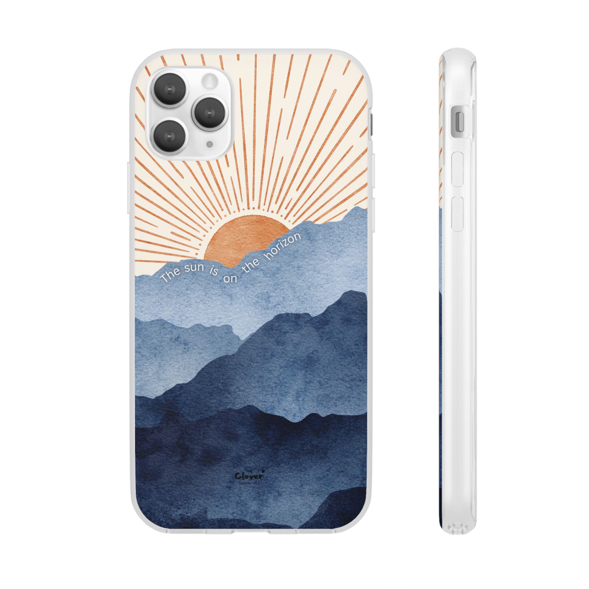 "The Sun is on the Horizon" – Sunrise Serenity Flexi Phone Case - Image 35