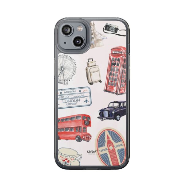 London-Themed Clear Phone Case - Travel Vibes and City Landmarks - Image 104