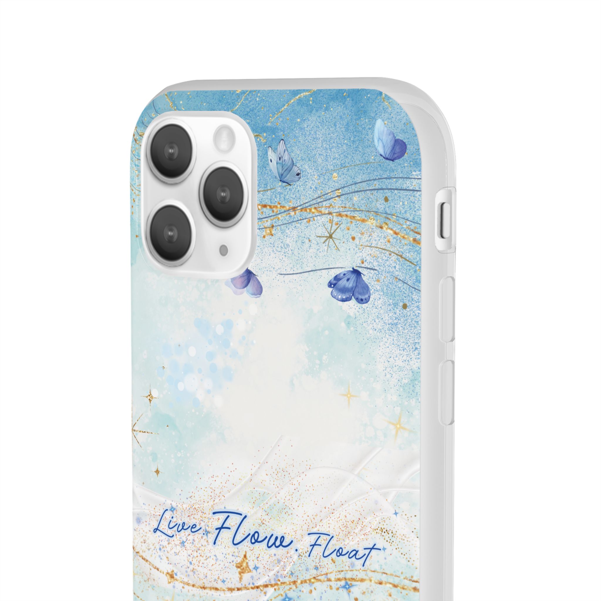 "Live. Flow. Float." — Serene Butterfly Flexi Phone Case - Image 43