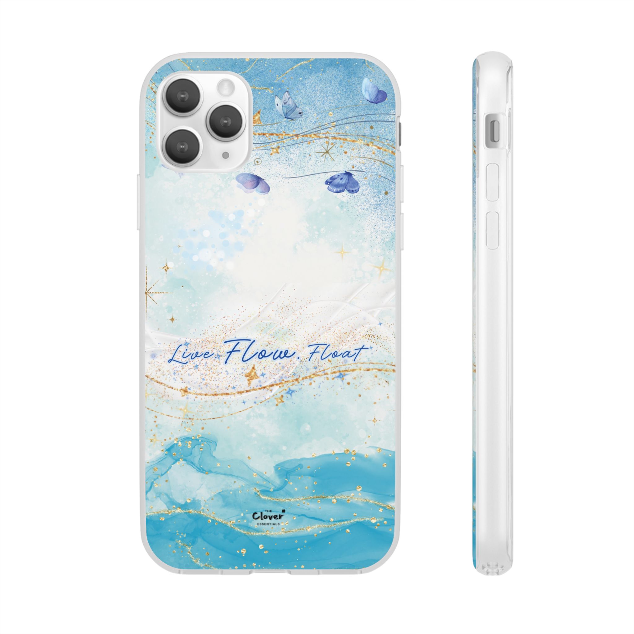 "Live. Flow. Float." — Serene Butterfly Flexi Phone Case - Image 38