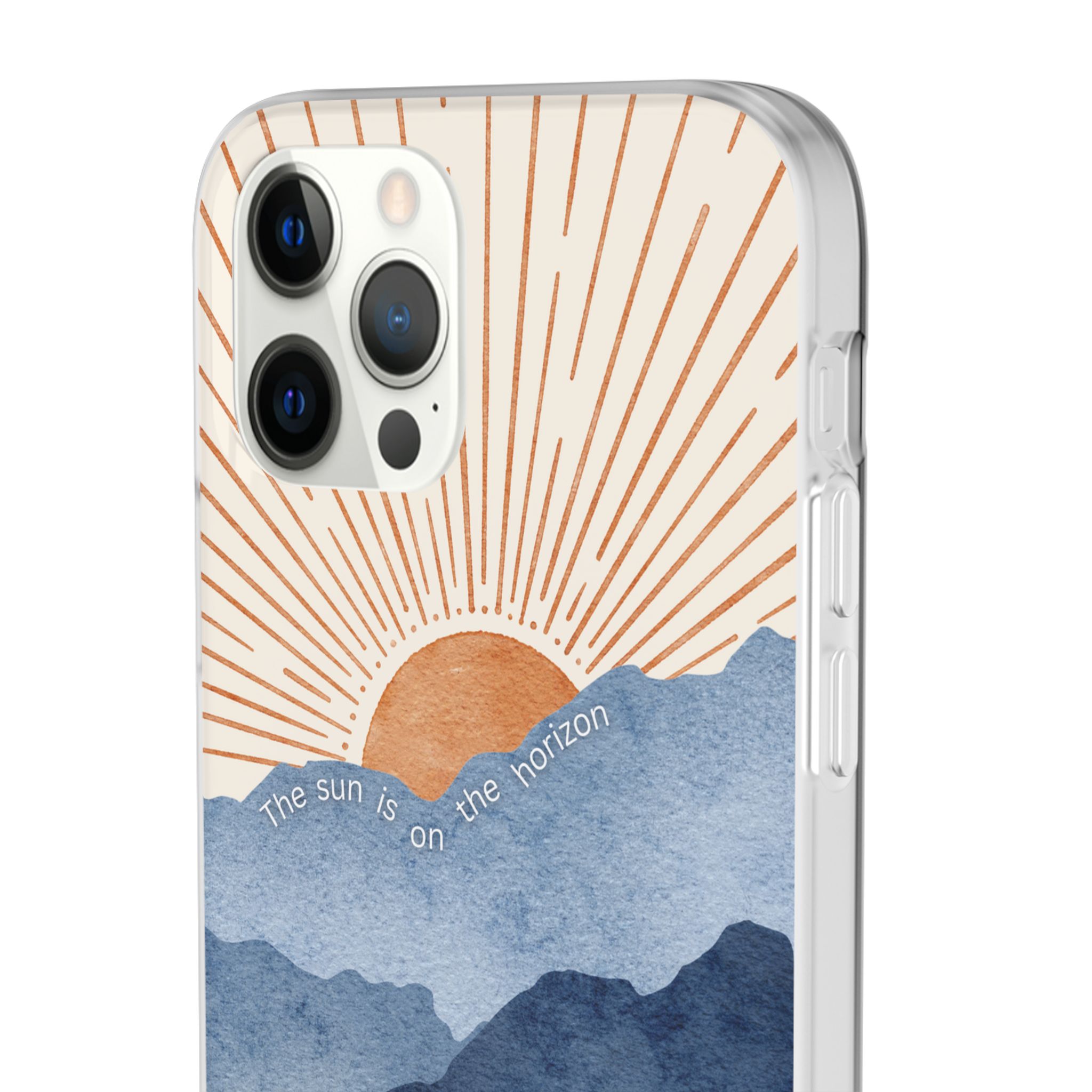 "The Sun is on the Horizon" – Sunrise Serenity Flexi Phone Case - Image 56