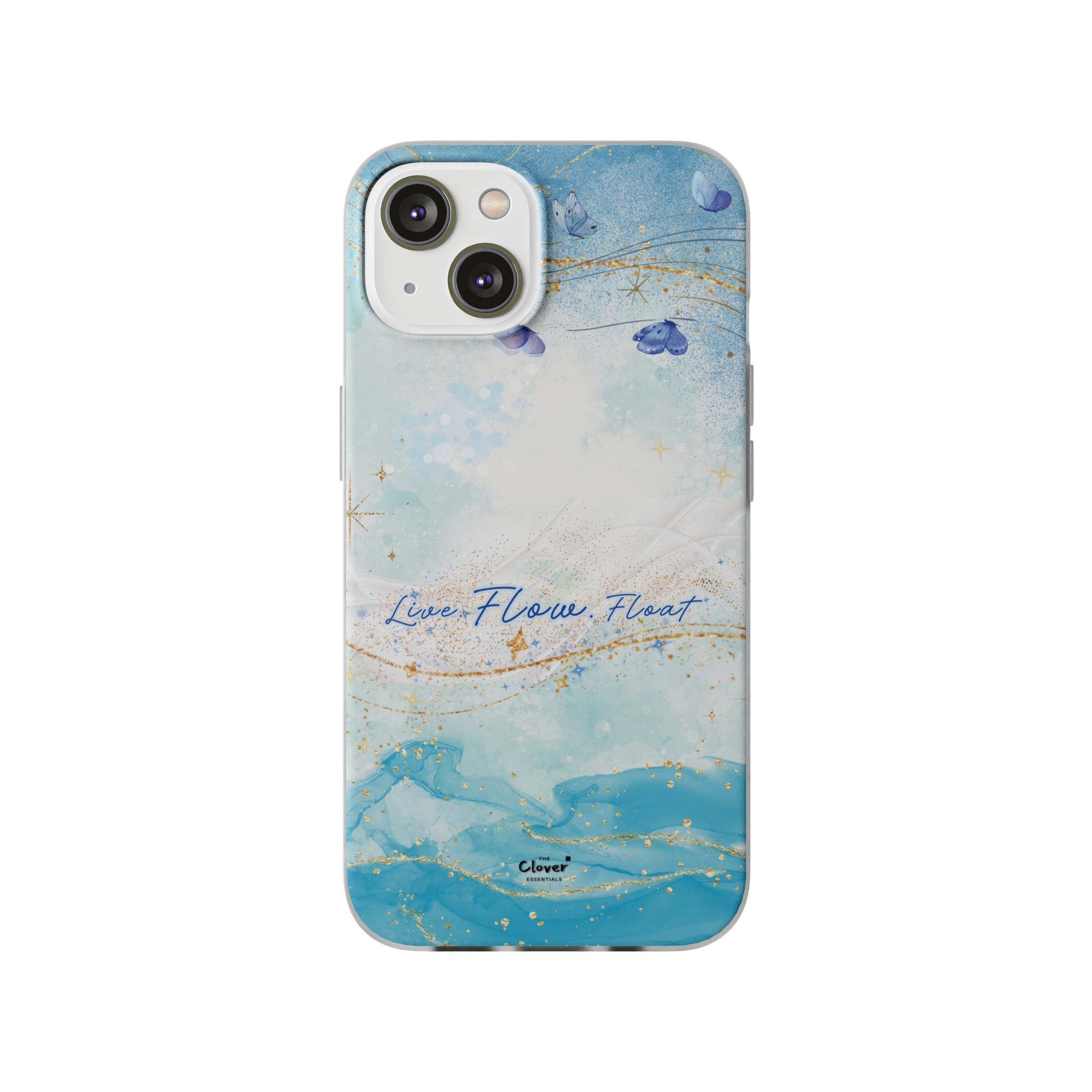 "Live. Flow. Float." — Serene Butterfly Flexi Phone Case - Image 144