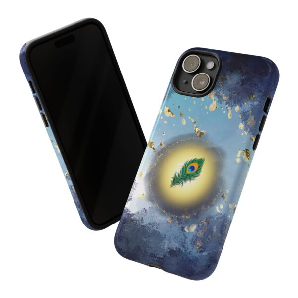 Centered in Chaos – Celestial Feather Tough Phone Case. - Image 86