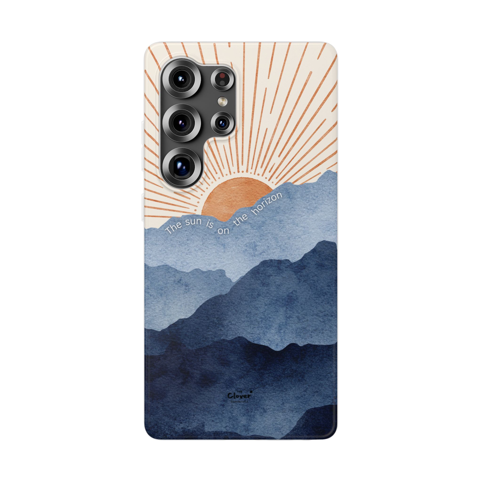 "The Sun is on the Horizon" – Sunrise Serenity Flexi Phone Case - Image 240