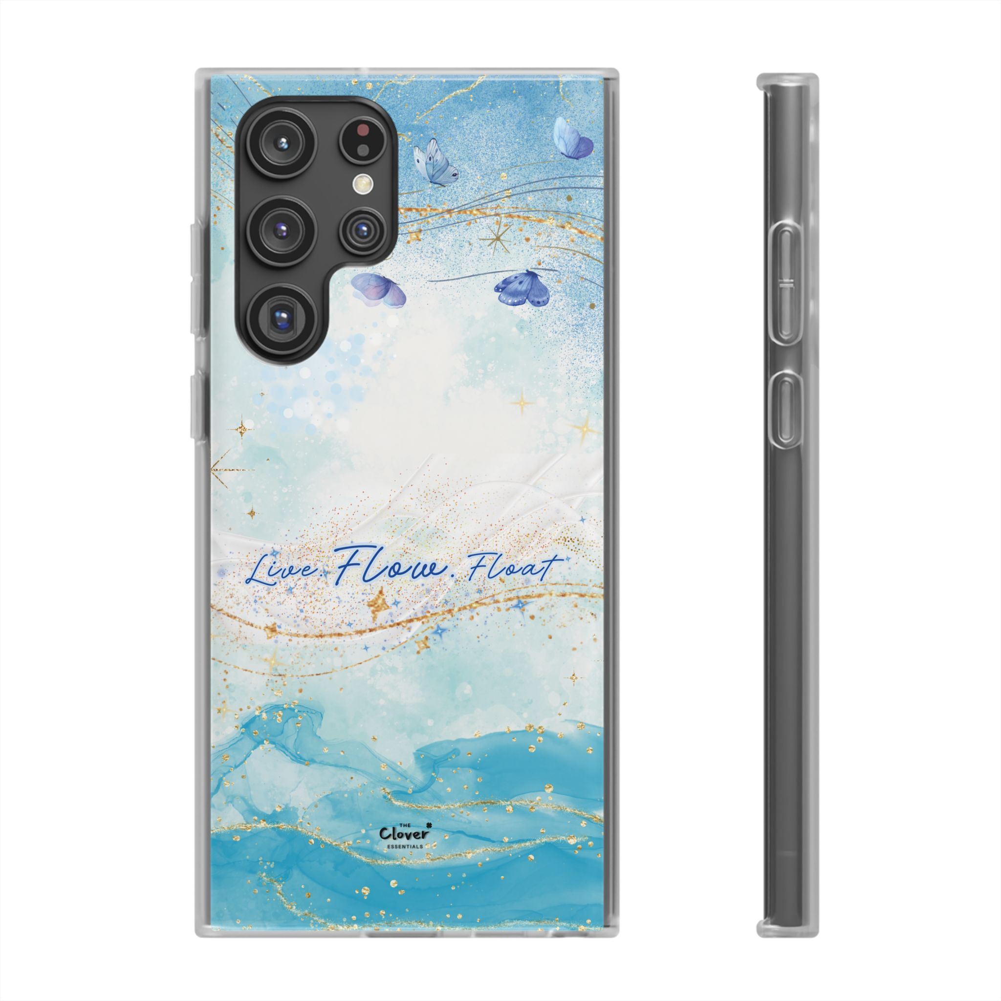 "Live. Flow. Float." — Serene Butterfly Flexi Phone Case - Image 131
