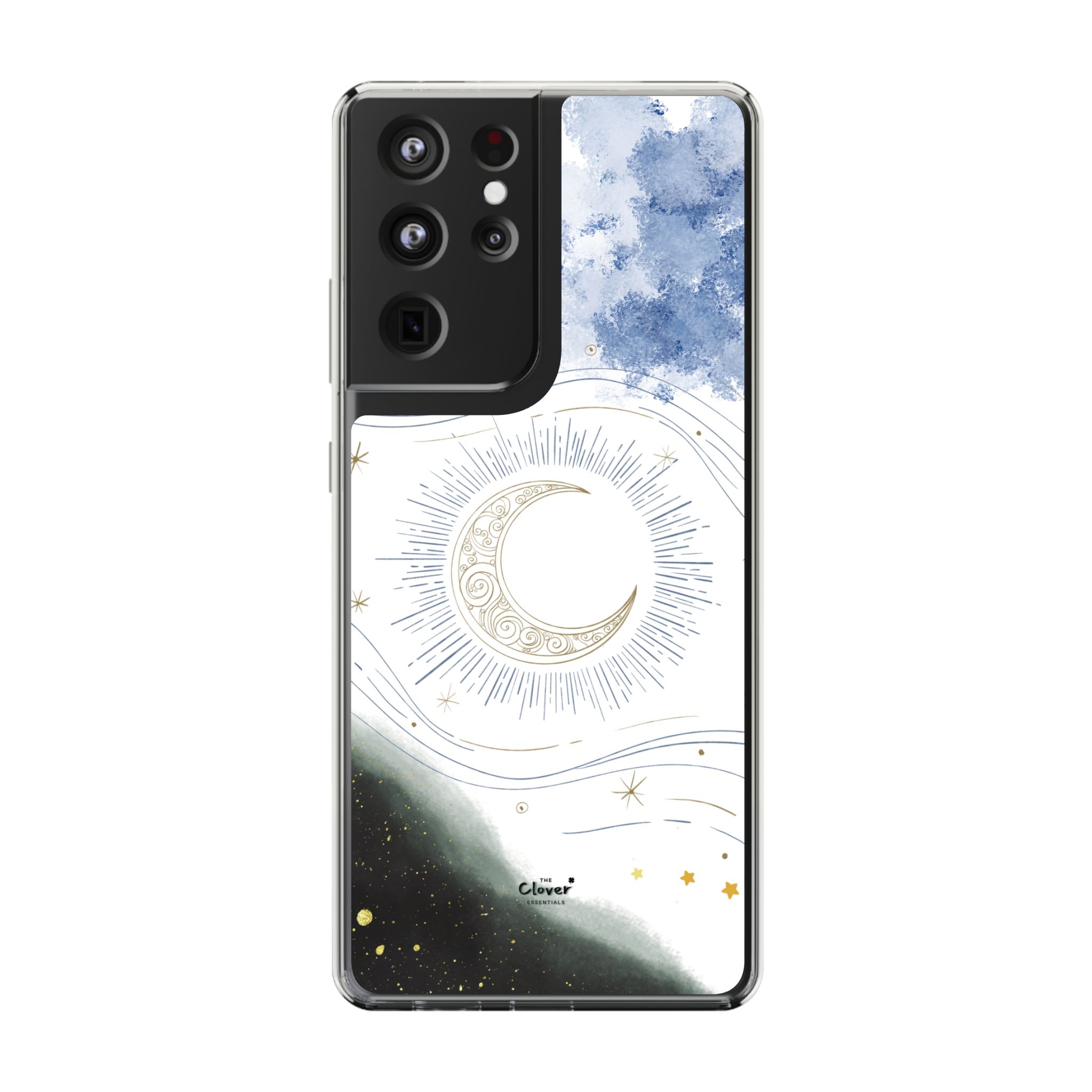 Celestial Flow – Moonlight Magic Clear Phone Case - Image 35