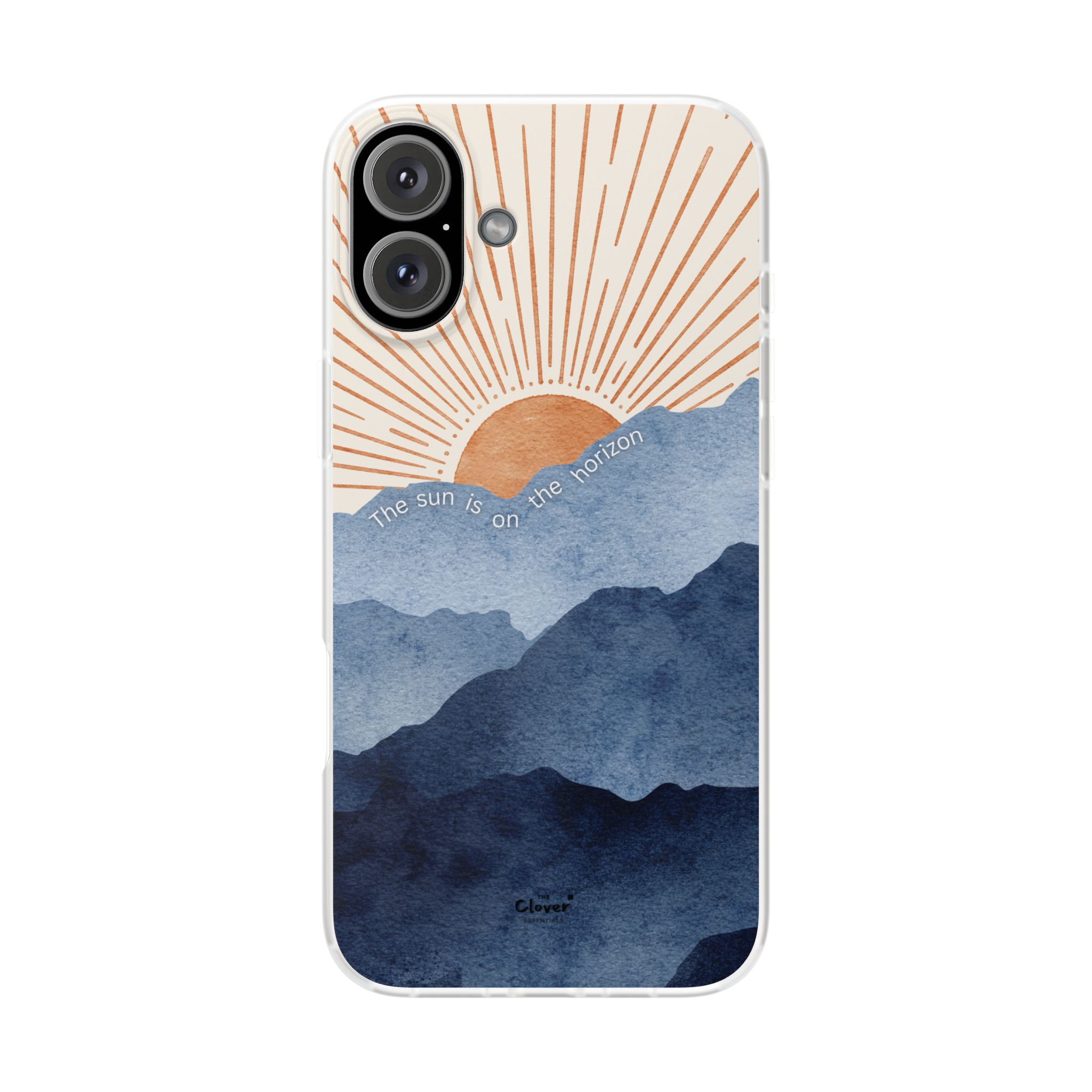"The Sun is on the Horizon" – Sunrise Serenity Flexi Phone Case - Image 235