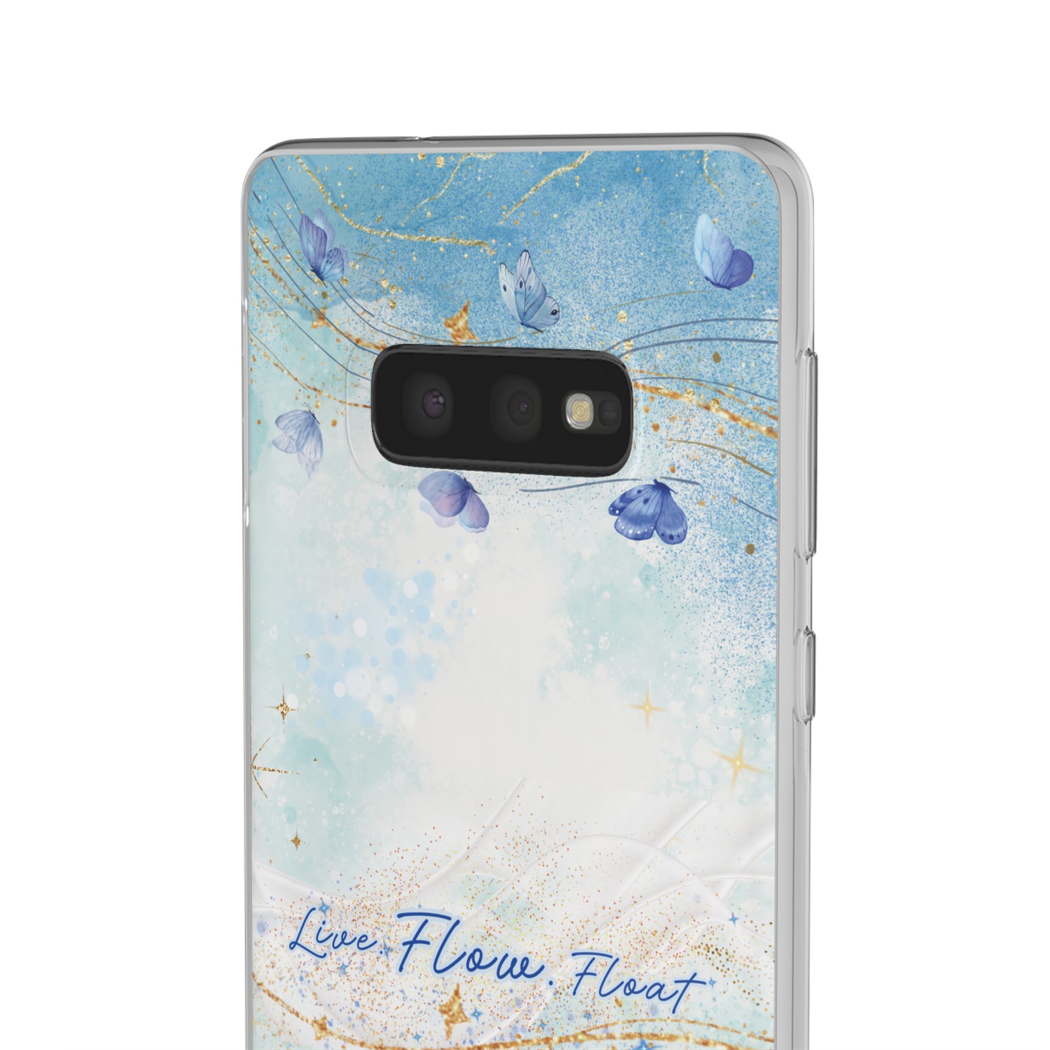 "Live. Flow. Float." — Serene Butterfly Flexi Phone Case - Image 8