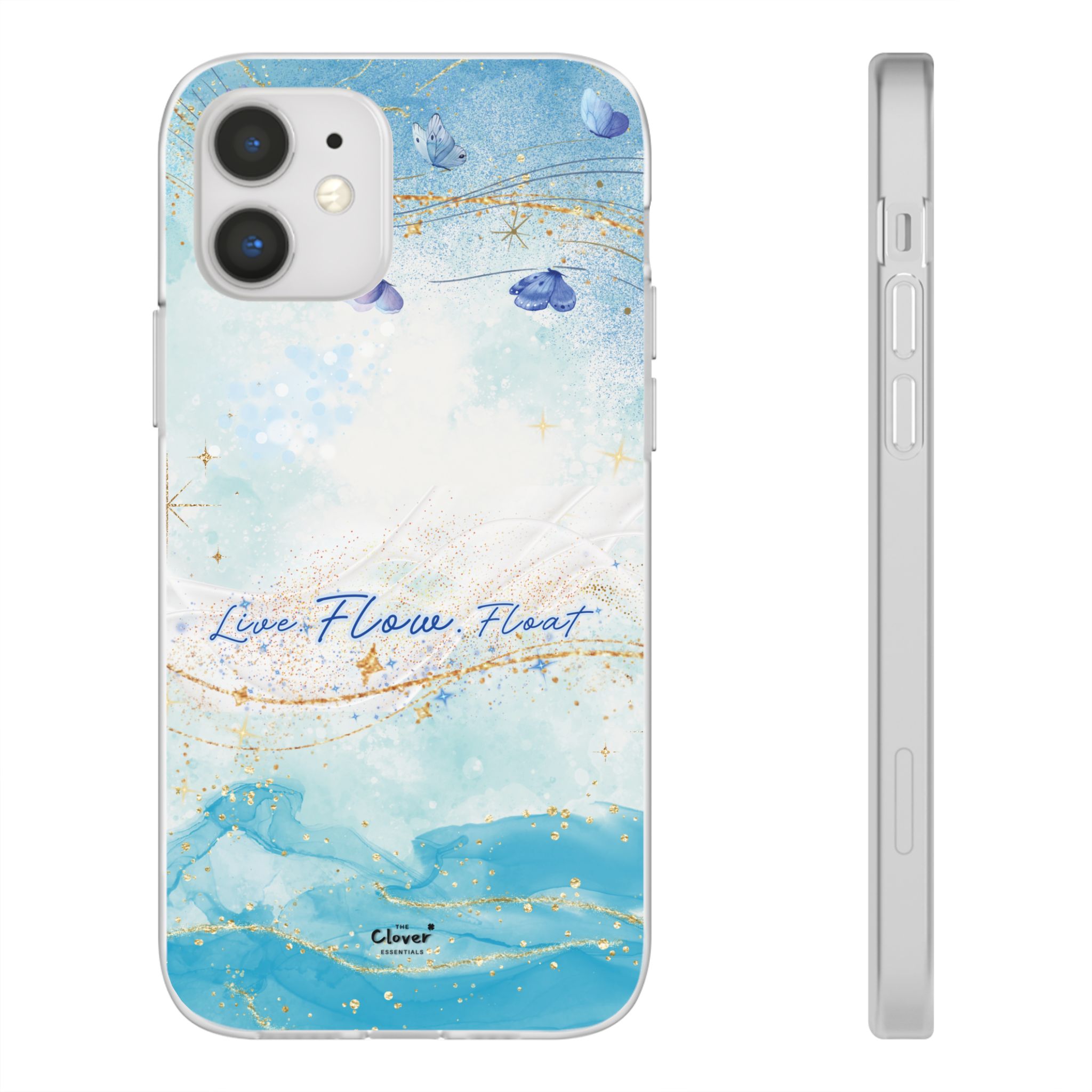 "Live. Flow. Float." — Serene Butterfly Flexi Phone Case - Image 25