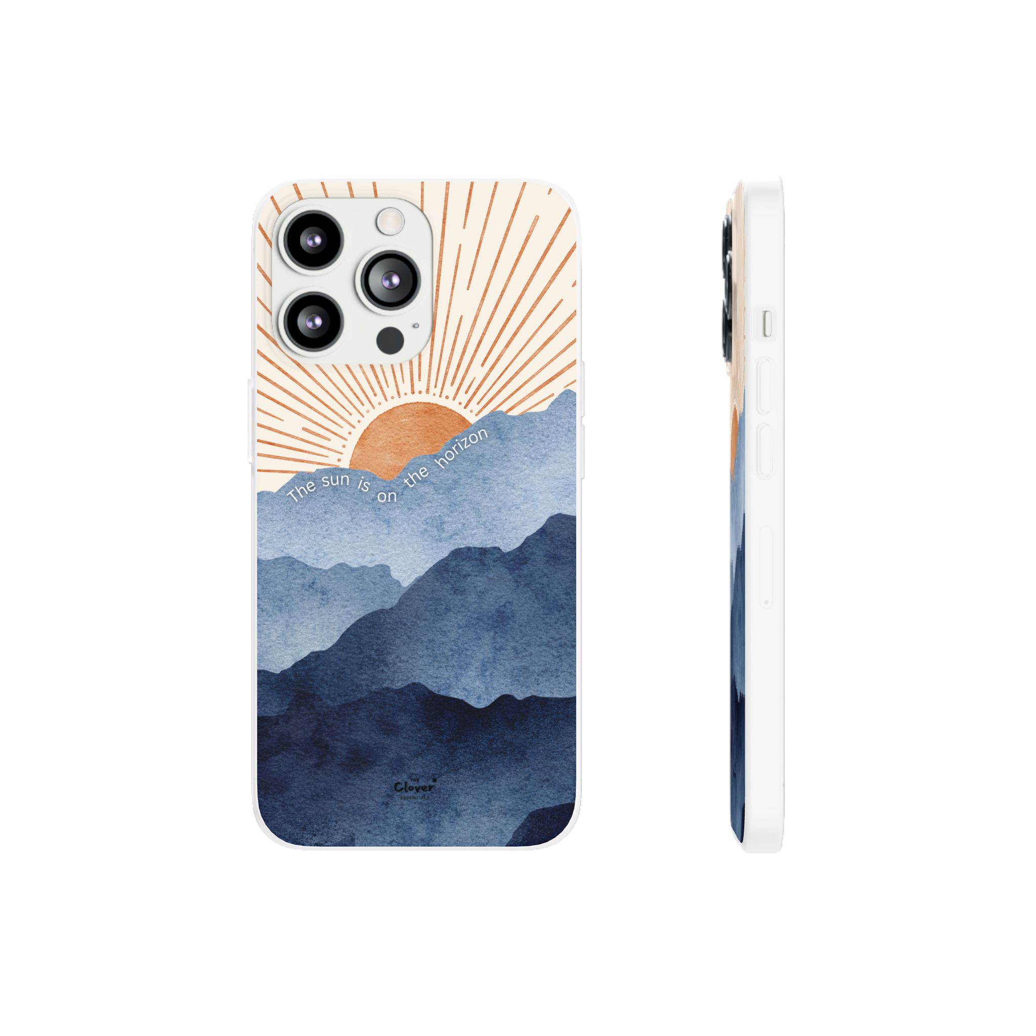 "The Sun is on the Horizon" – Sunrise Serenity Flexi Phone Case - Image 77
