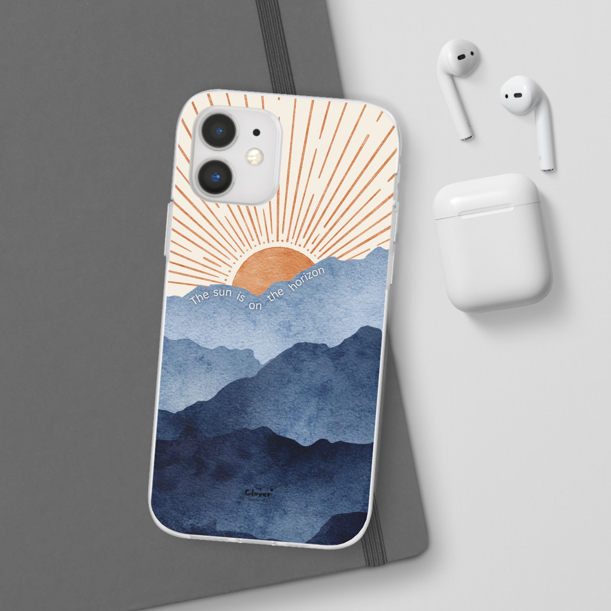 "The Sun is on the Horizon" – Sunrise Serenity Flexi Phone Case - Image 24