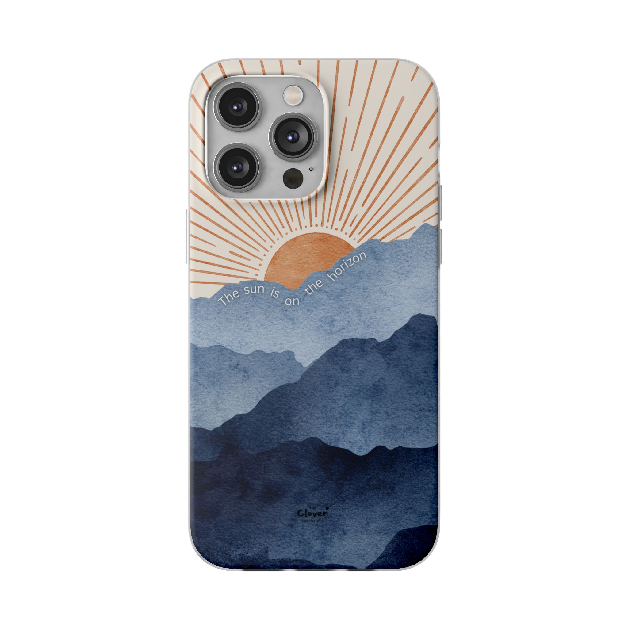 "The Sun is on the Horizon" – Sunrise Serenity Flexi Phone Case - Image 181