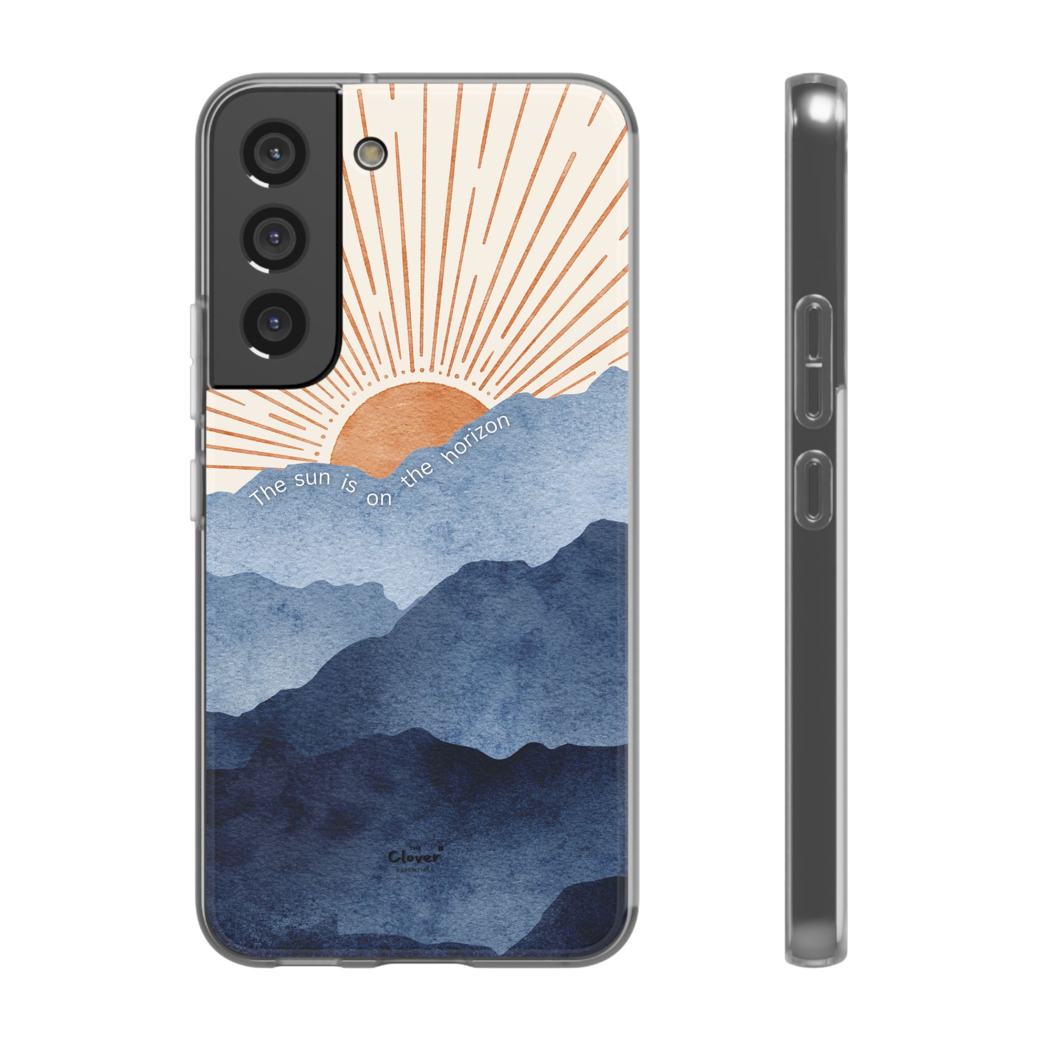 "The Sun is on the Horizon" – Sunrise Serenity Flexi Phone Case - Image 132