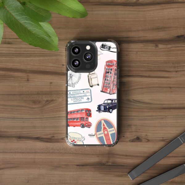 London-Themed Clear Phone Case - Travel Vibes and City Landmarks - Image 56