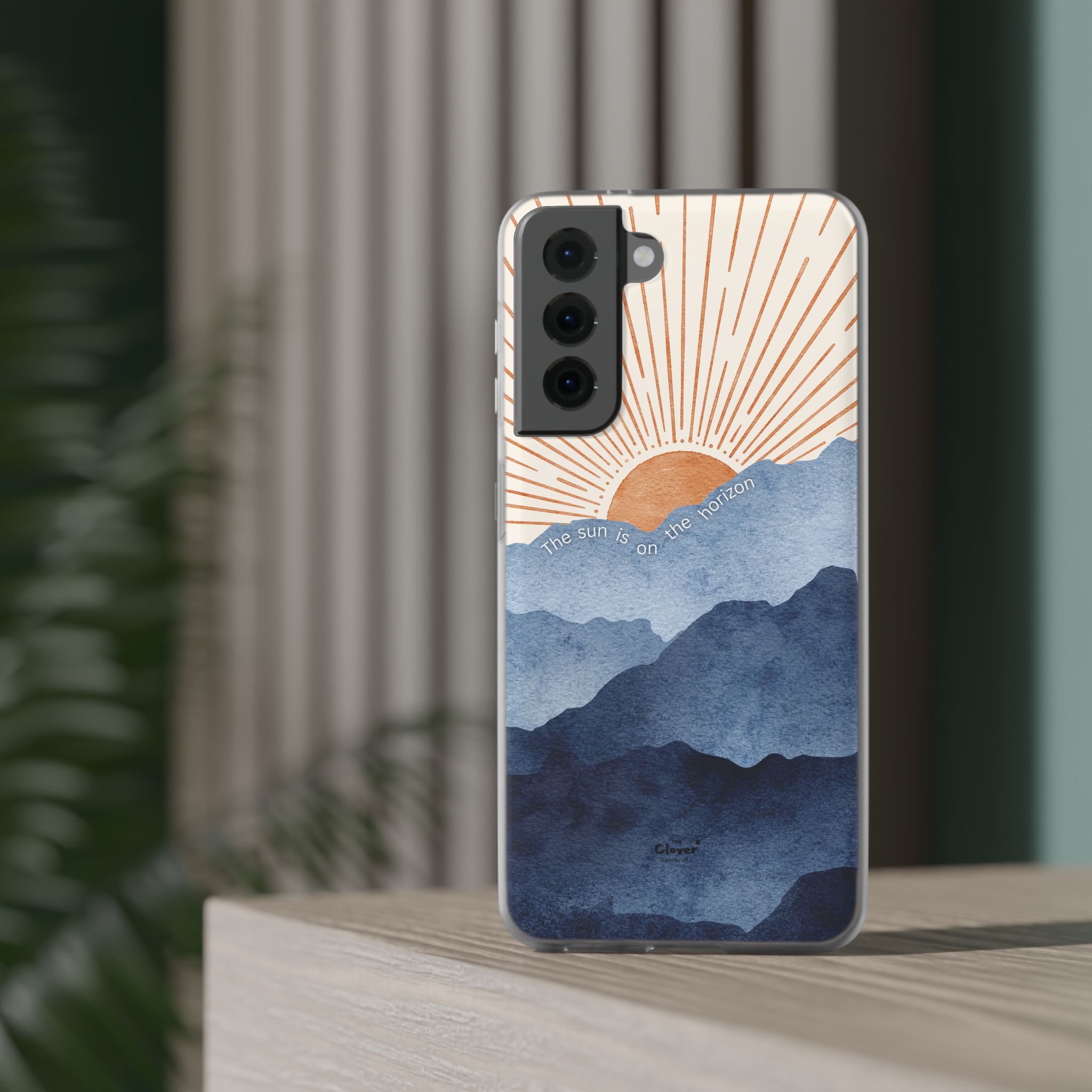 "The Sun is on the Horizon" – Sunrise Serenity Flexi Phone Case - Image 101