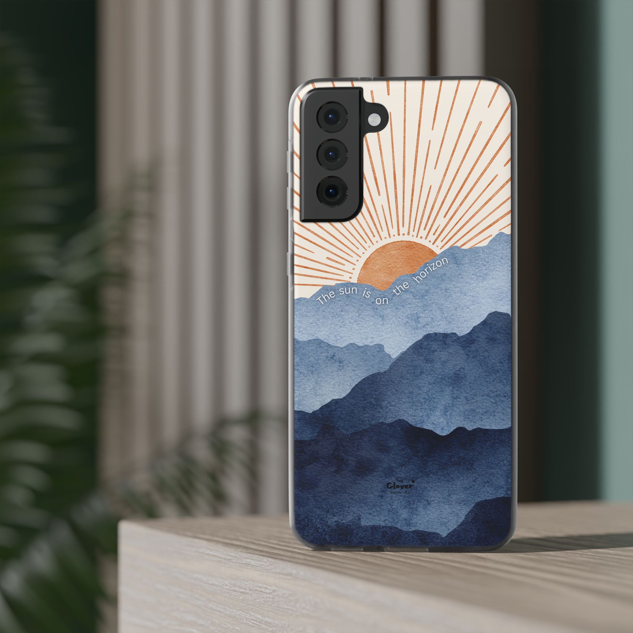 "The Sun is on the Horizon" – Sunrise Serenity Flexi Phone Case - Image 114