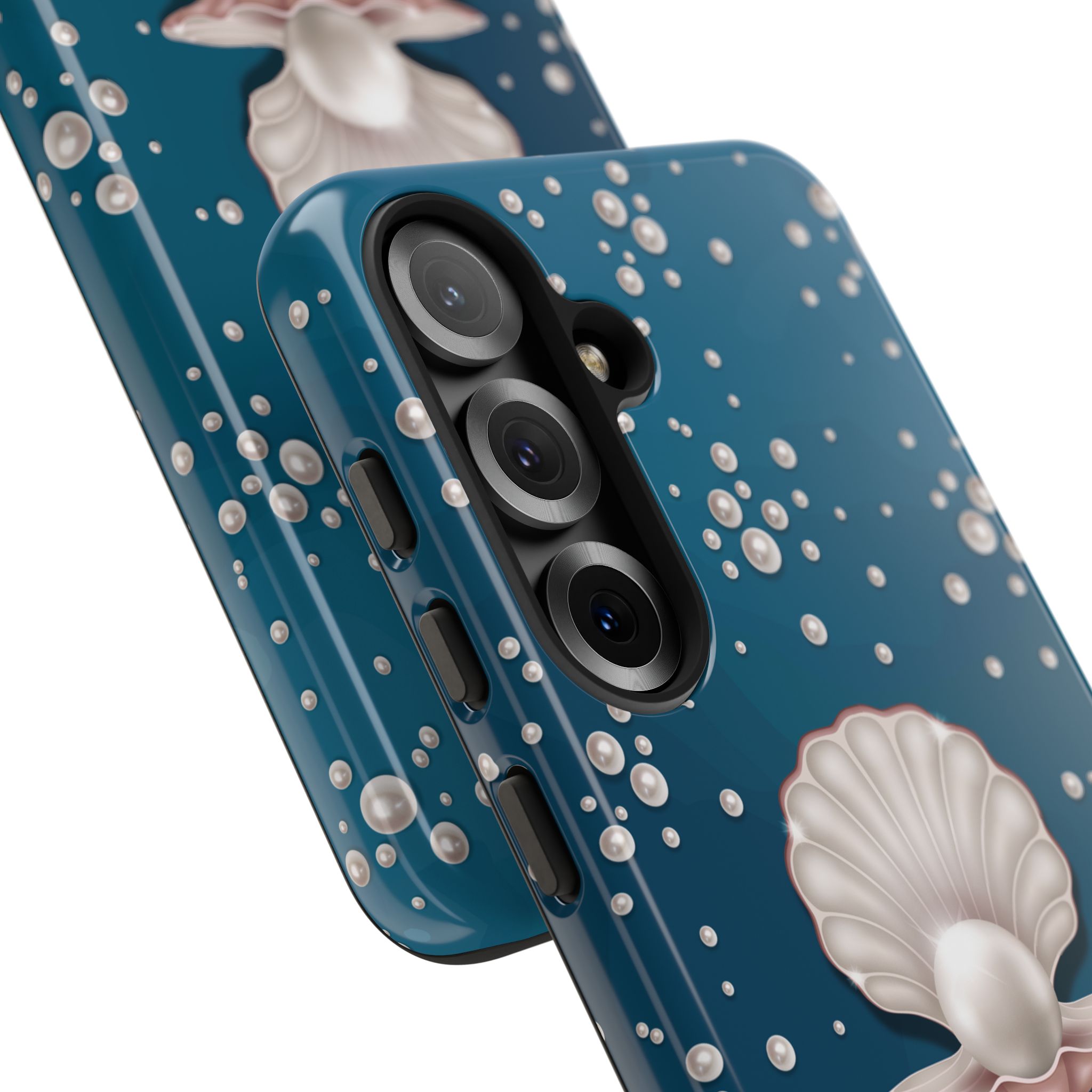 Ocean Princess Pearl Phone Case - Tough Shell with Seaside Design - Image 137