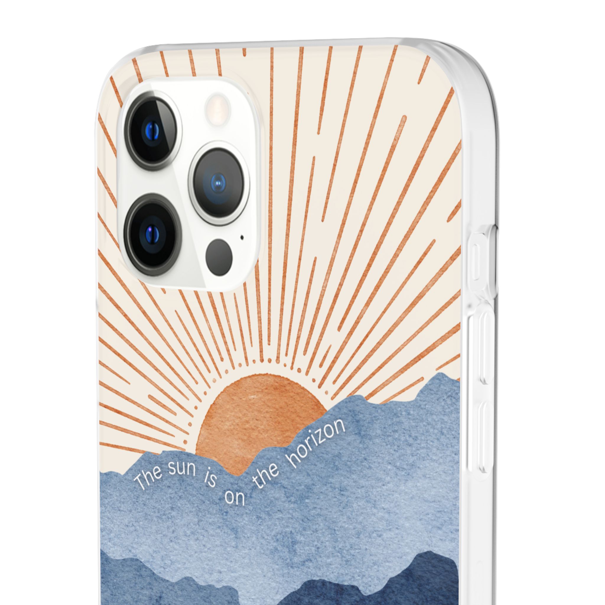 "The Sun is on the Horizon" – Sunrise Serenity Flexi Phone Case - Image 52