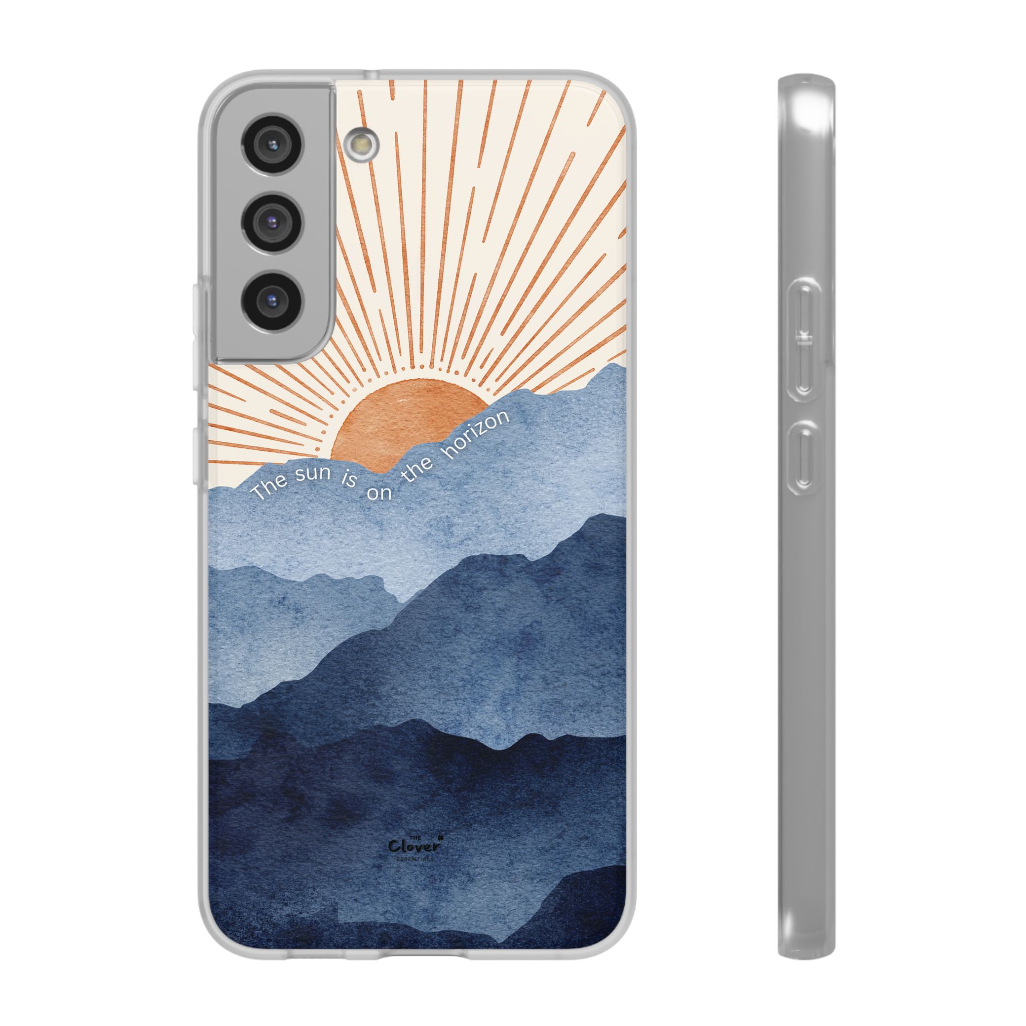 "The Sun is on the Horizon" – Sunrise Serenity Flexi Phone Case - Image 135