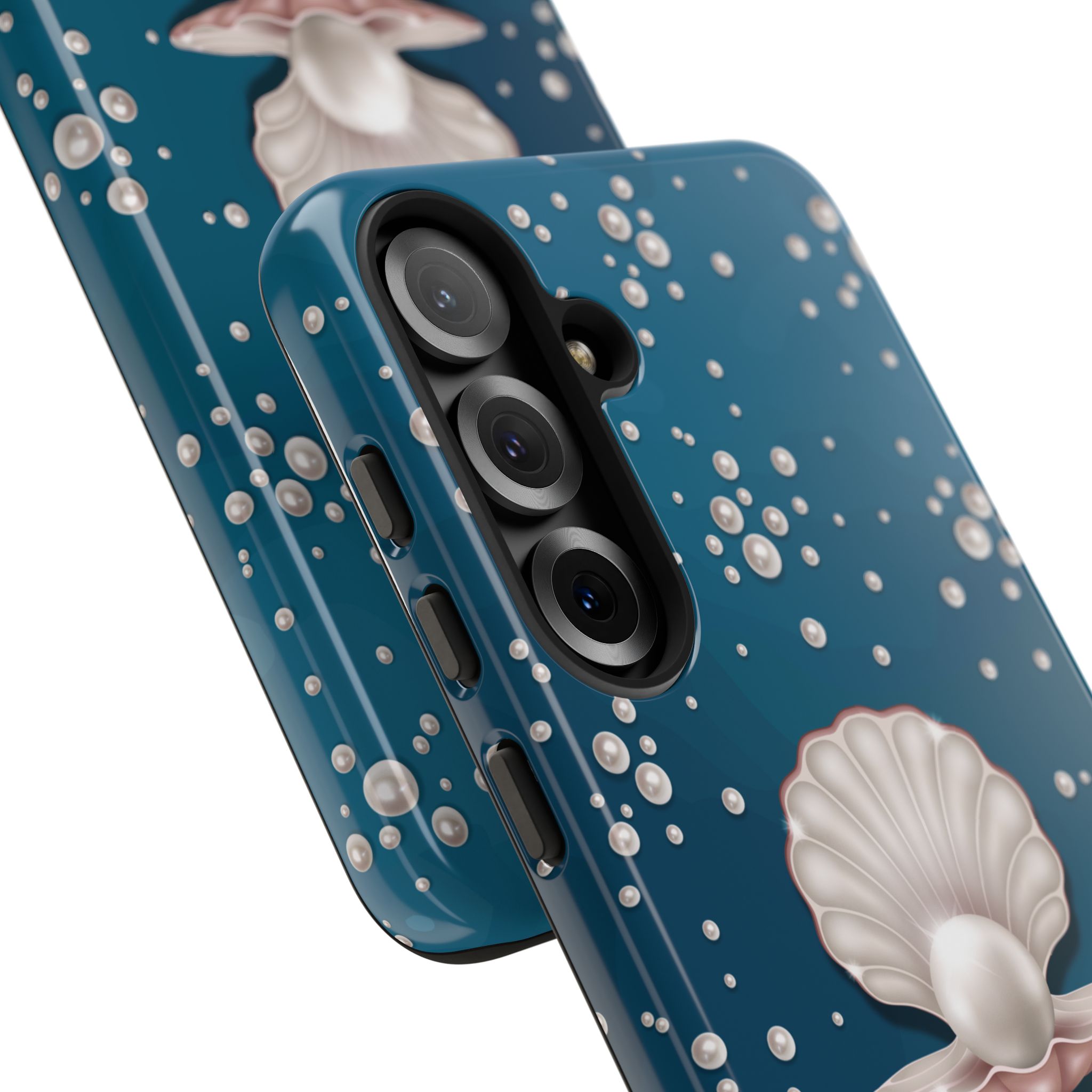 Ocean Princess Pearl Phone Case - Tough Shell with Seaside Design - Image 141