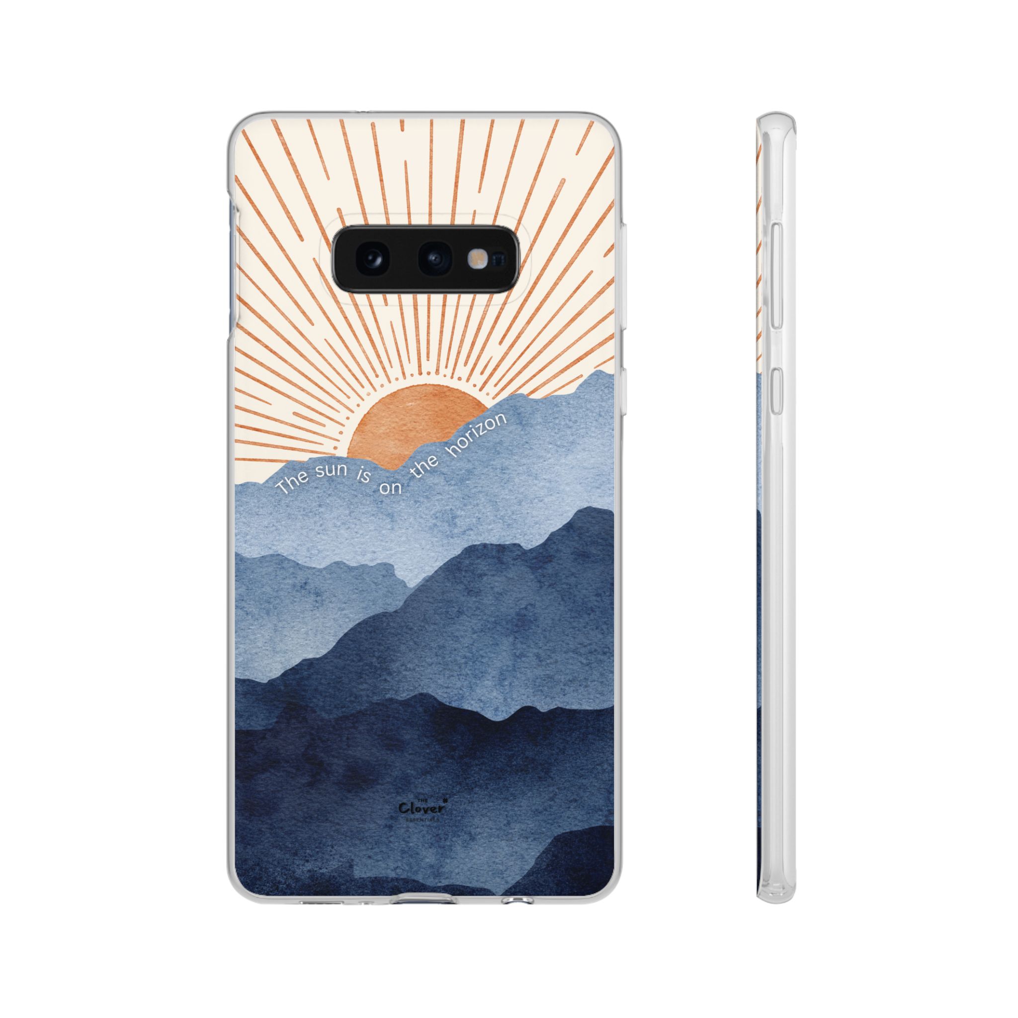 "The Sun is on the Horizon" – Sunrise Serenity Flexi Phone Case - Image 67
