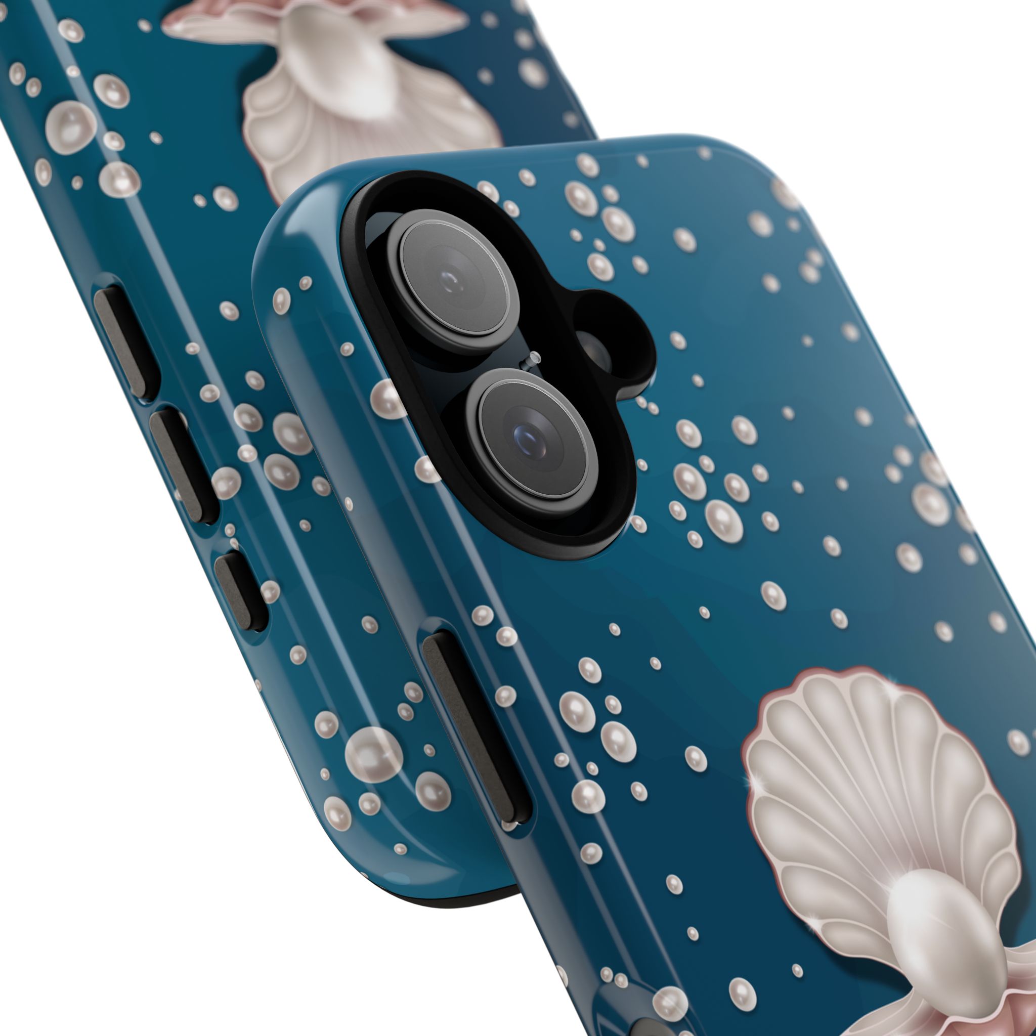 Ocean Princess Pearl Phone Case - Tough Shell with Seaside Design - Image 116