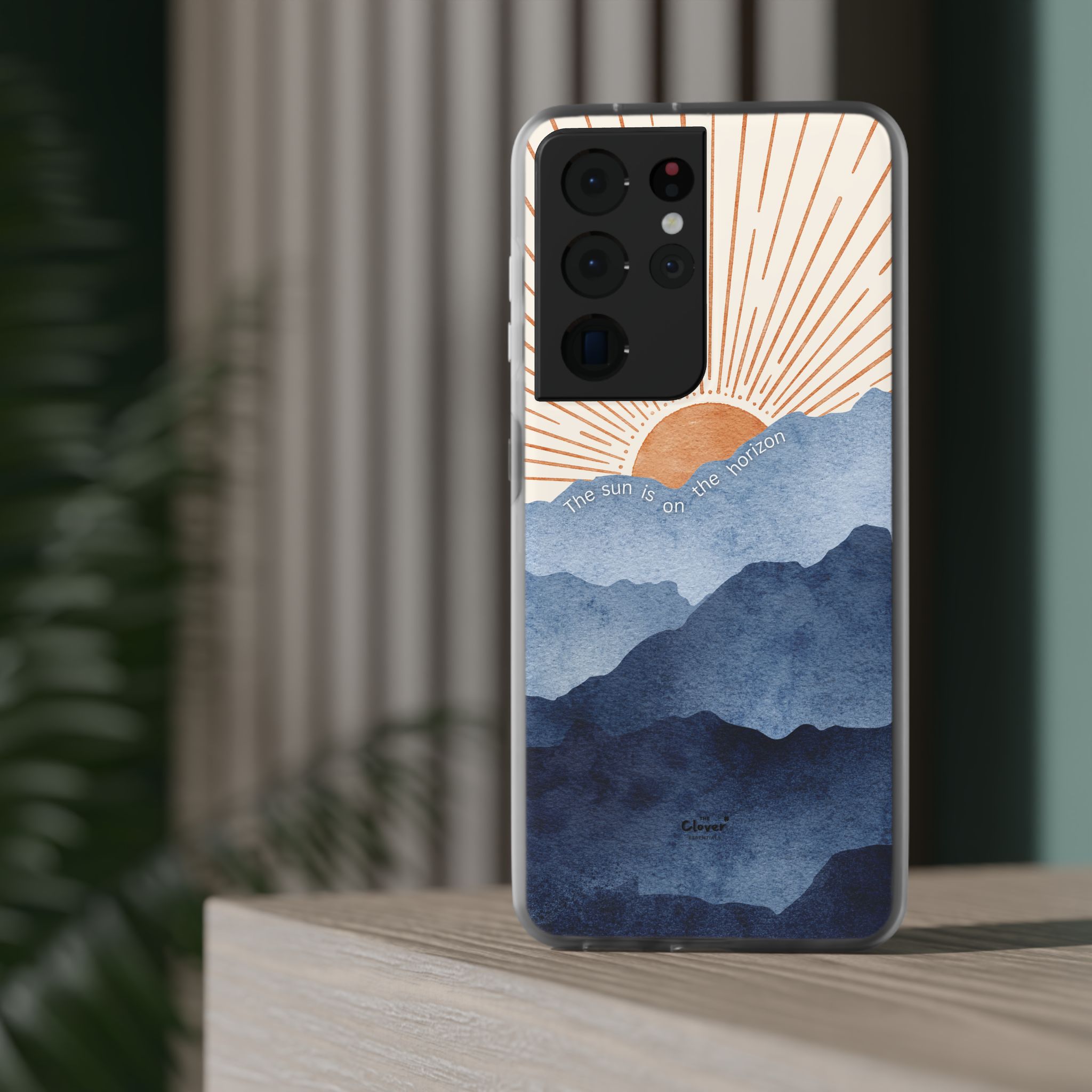 "The Sun is on the Horizon" – Sunrise Serenity Flexi Phone Case - Image 118