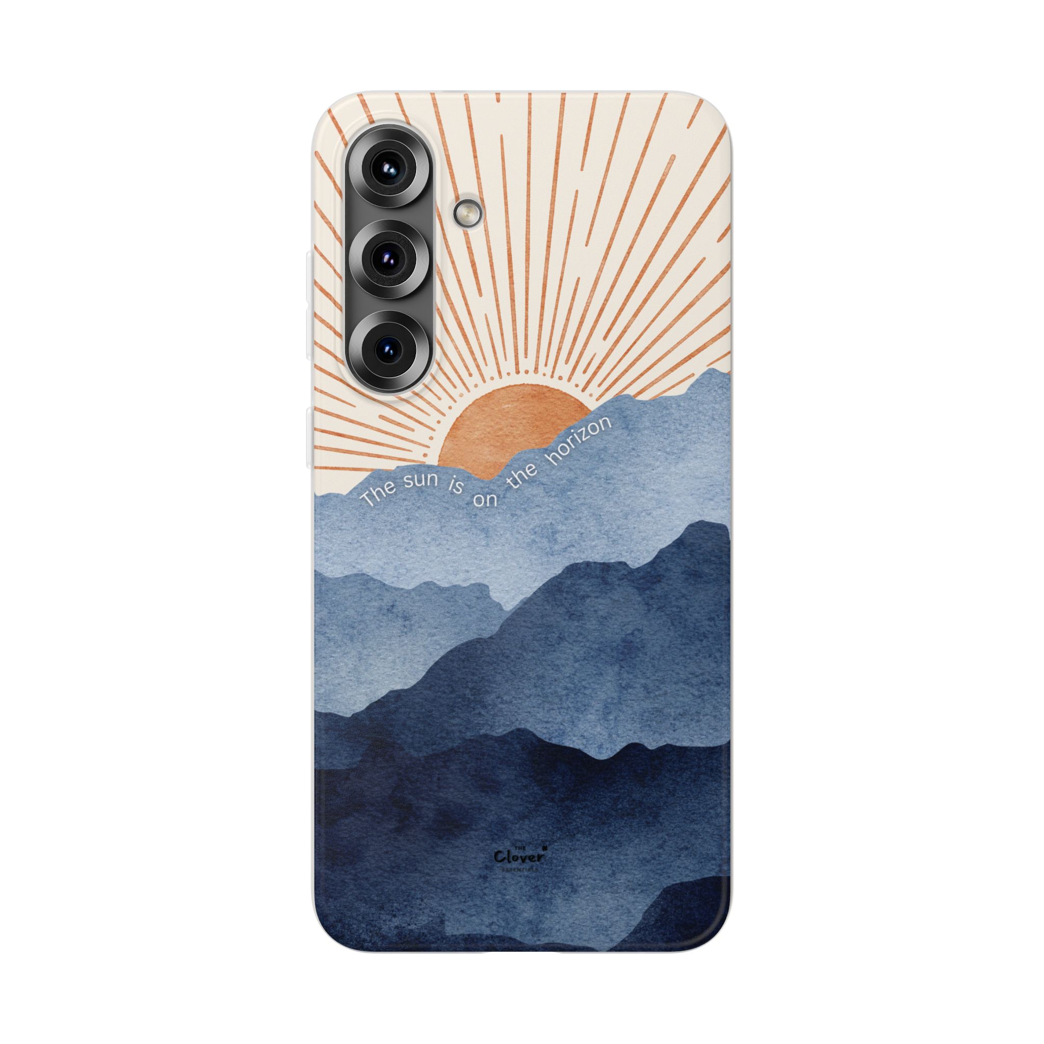 "The Sun is on the Horizon" – Sunrise Serenity Flexi Phone Case - Image 239