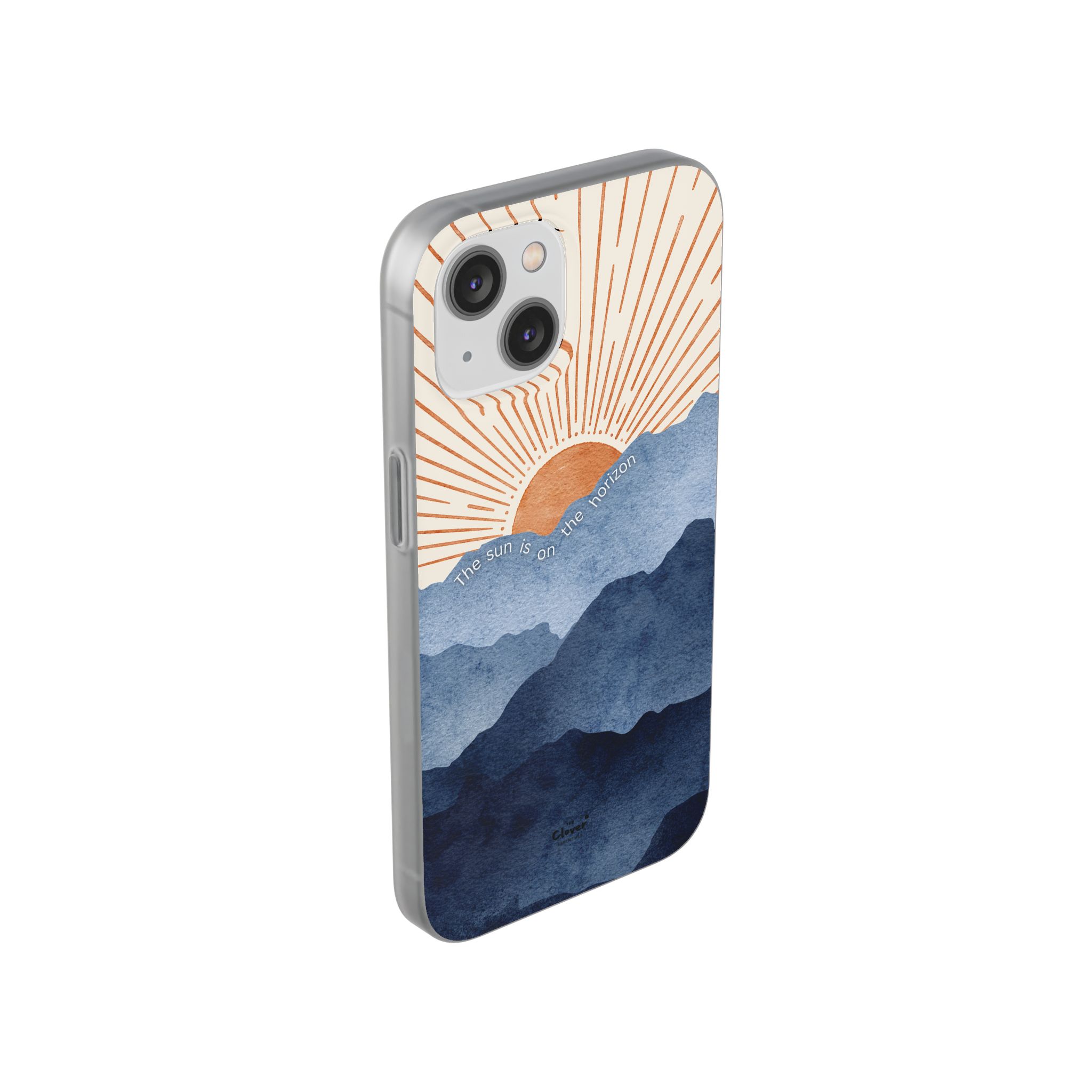 "The Sun is on the Horizon" – Sunrise Serenity Flexi Phone Case - Image 171