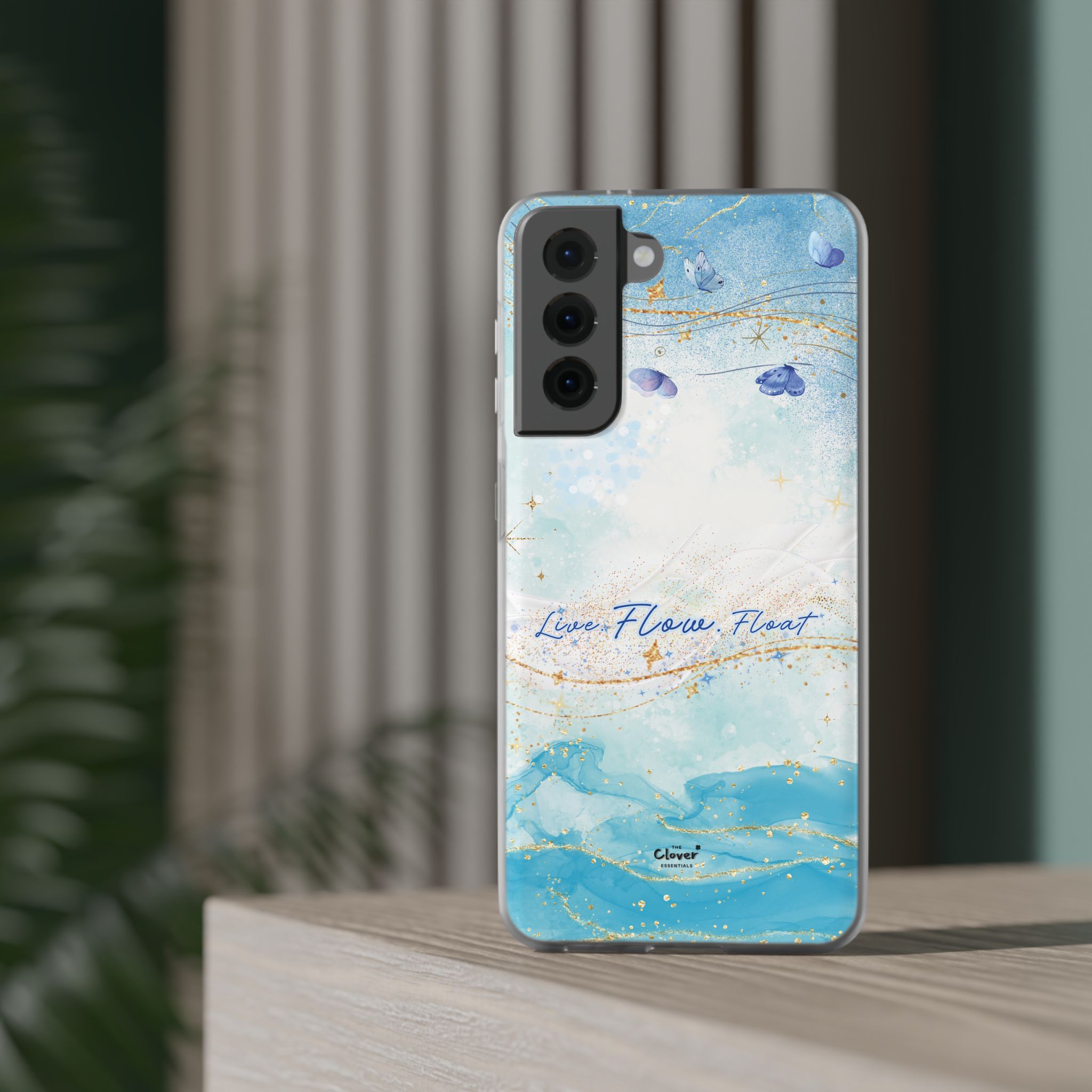 "Live. Flow. Float." — Serene Butterfly Flexi Phone Case - Image 113
