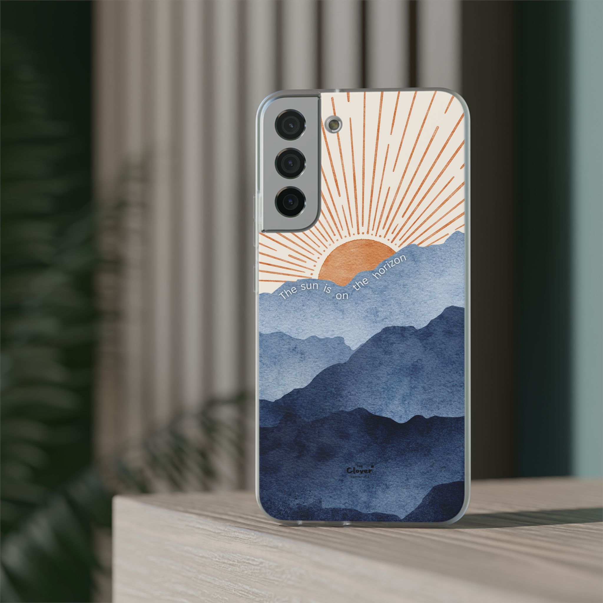"The Sun is on the Horizon" – Sunrise Serenity Flexi Phone Case - Image 126