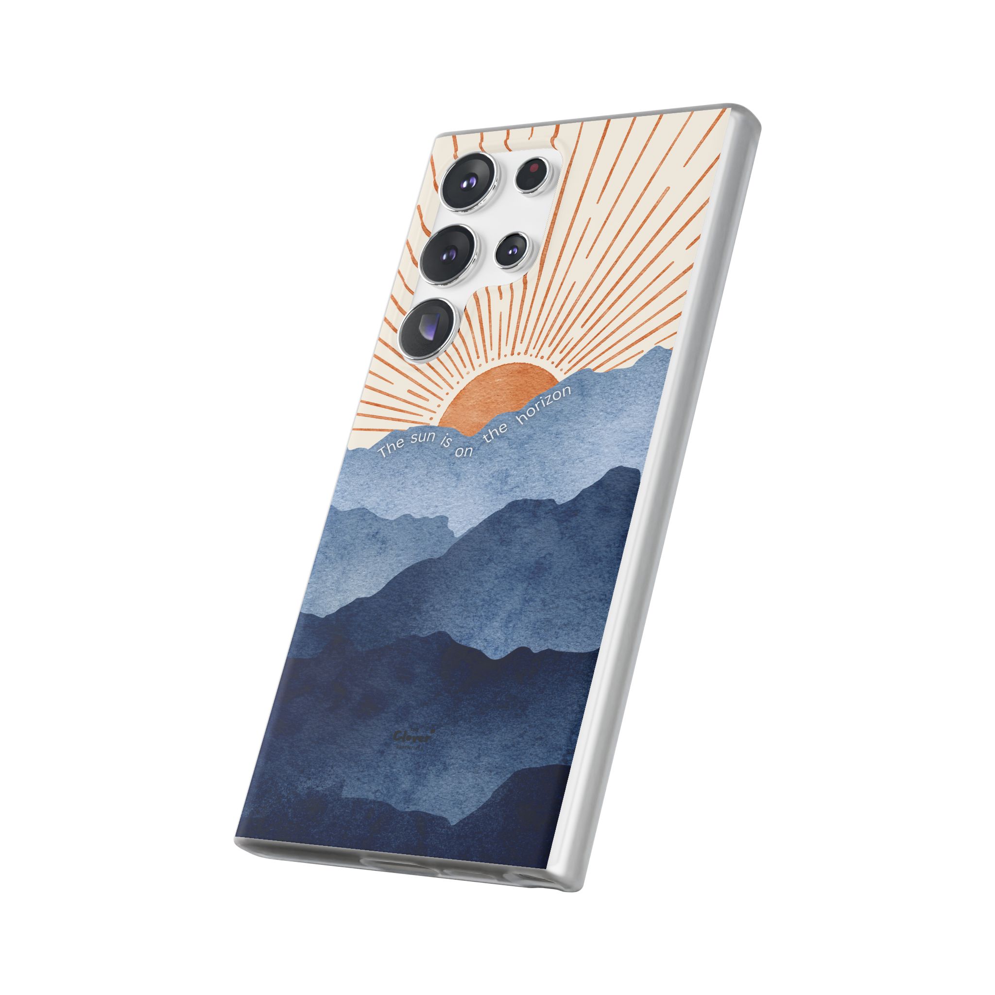 "The Sun is on the Horizon" – Sunrise Serenity Flexi Phone Case - Image 168