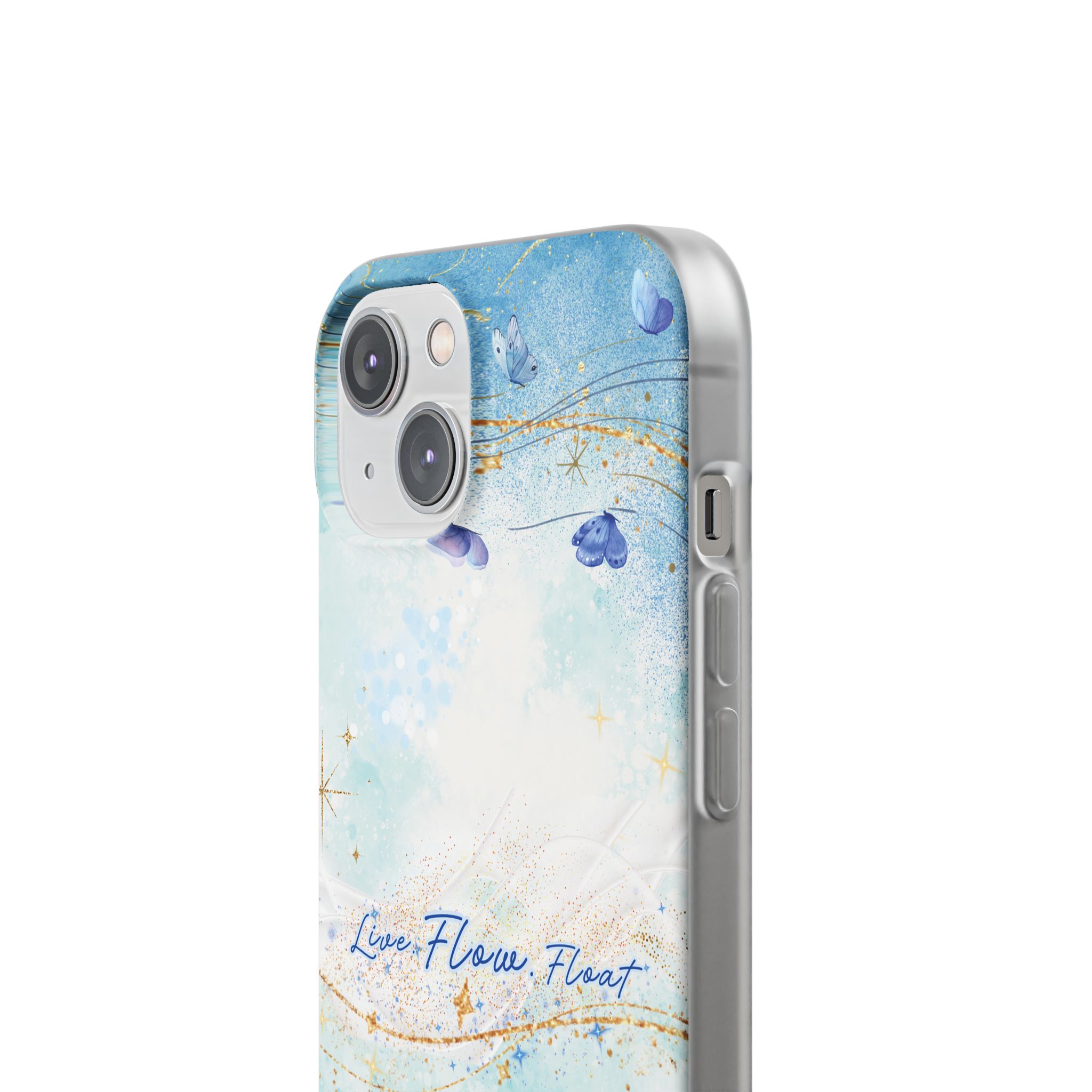"Live. Flow. Float." — Serene Butterfly Flexi Phone Case - Image 173
