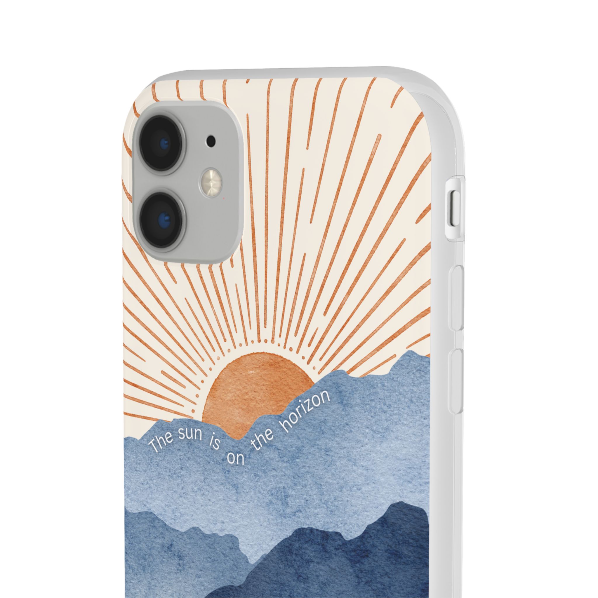"The Sun is on the Horizon" – Sunrise Serenity Flexi Phone Case - Image 14