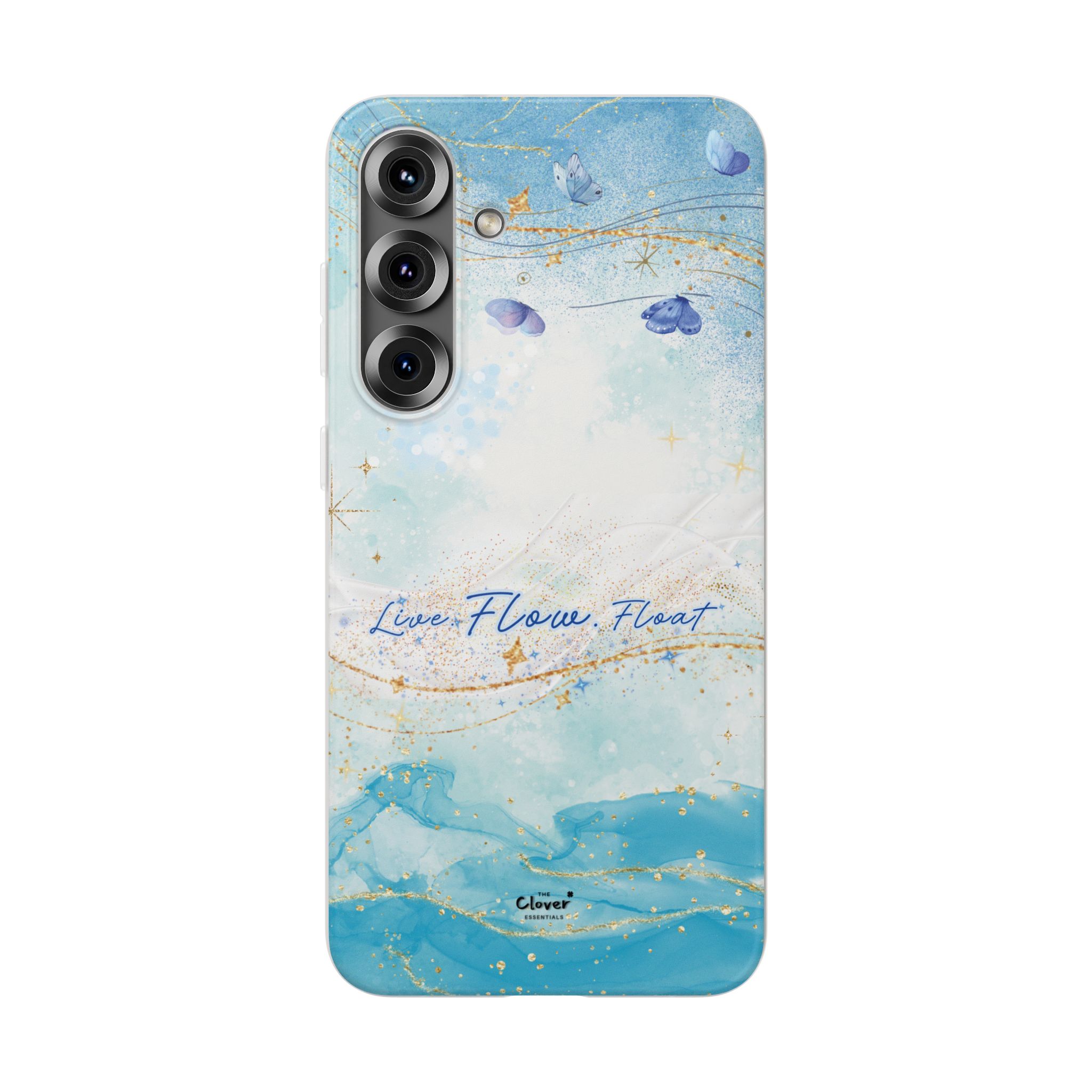 "Live. Flow. Float." — Serene Butterfly Flexi Phone Case - Image 242