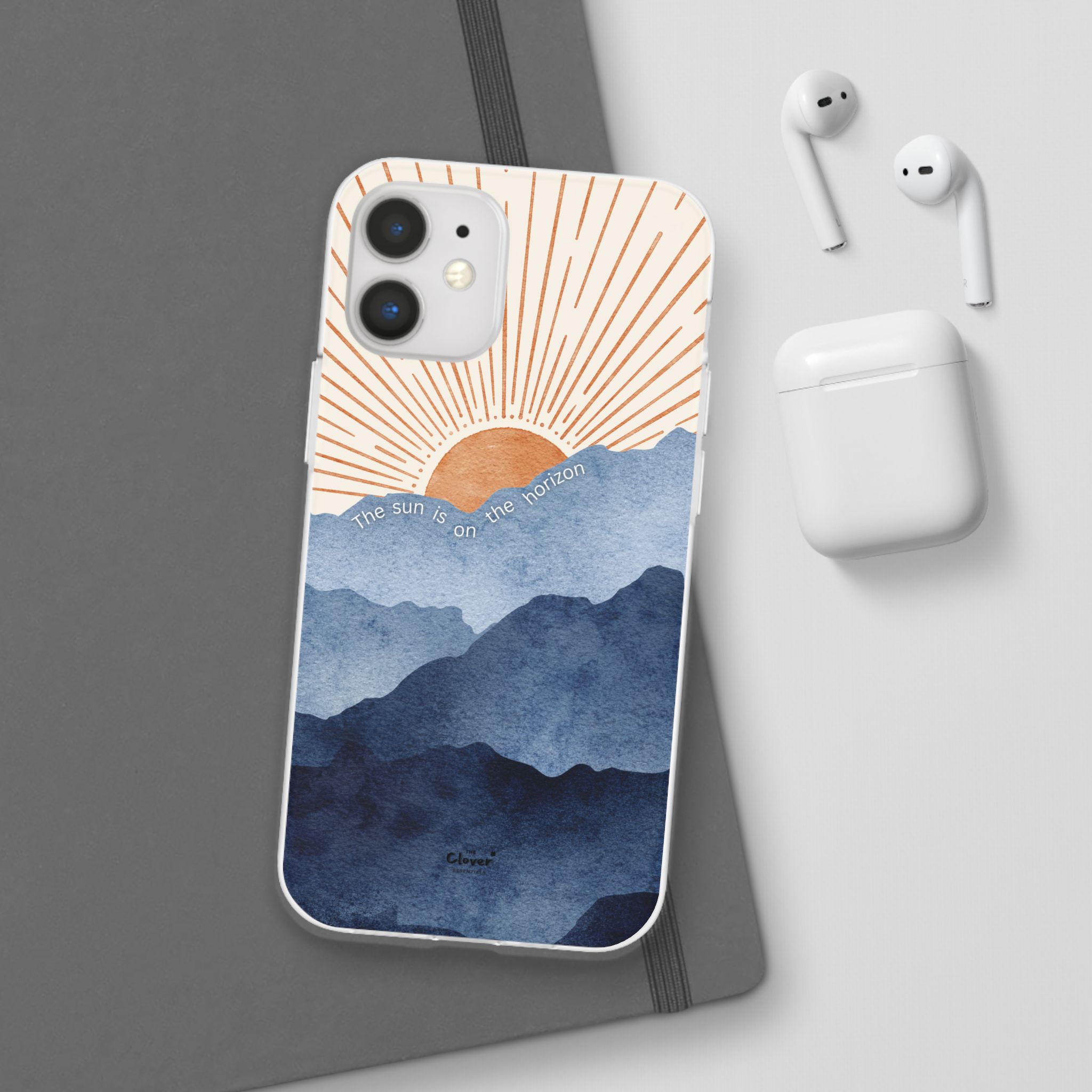 "The Sun is on the Horizon" – Sunrise Serenity Flexi Phone Case - Image 21