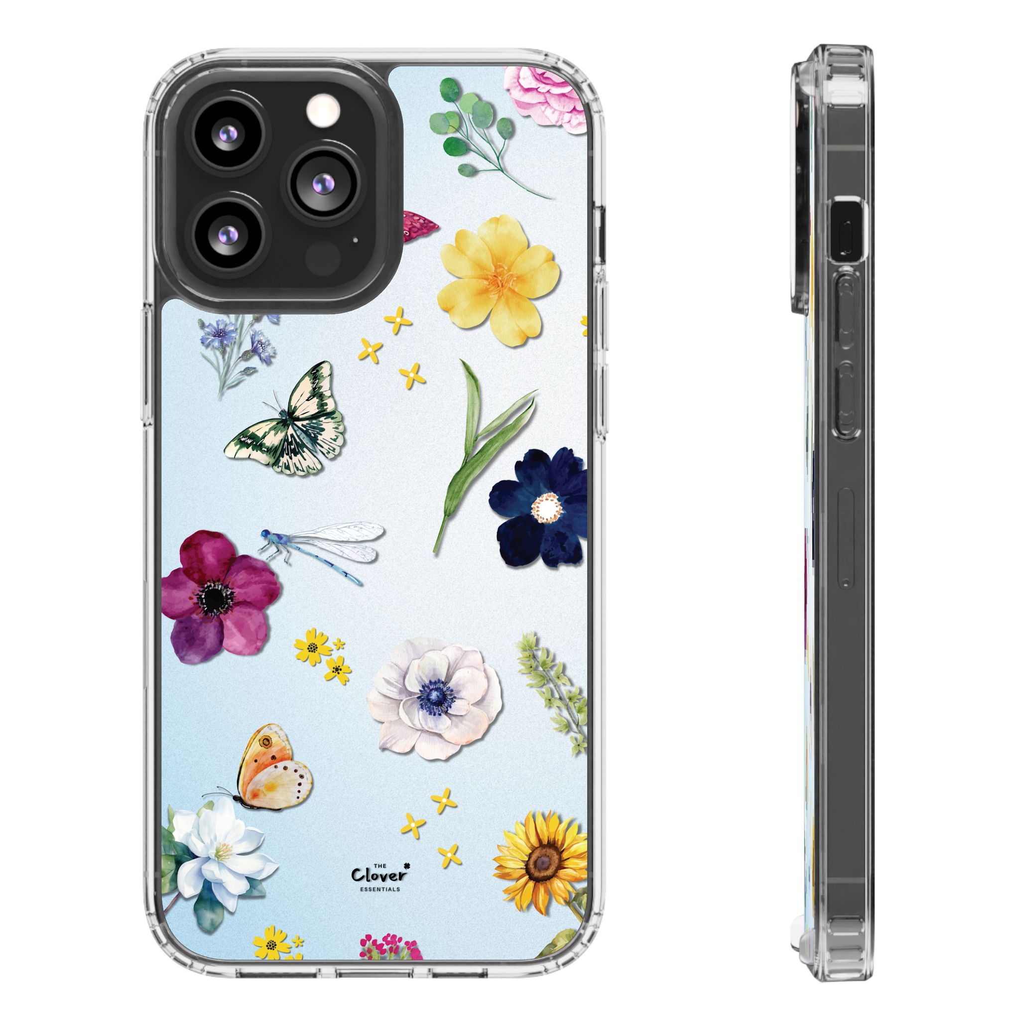 Floral Clear Phone Case - Nature-Inspired Design for Spring & Summer