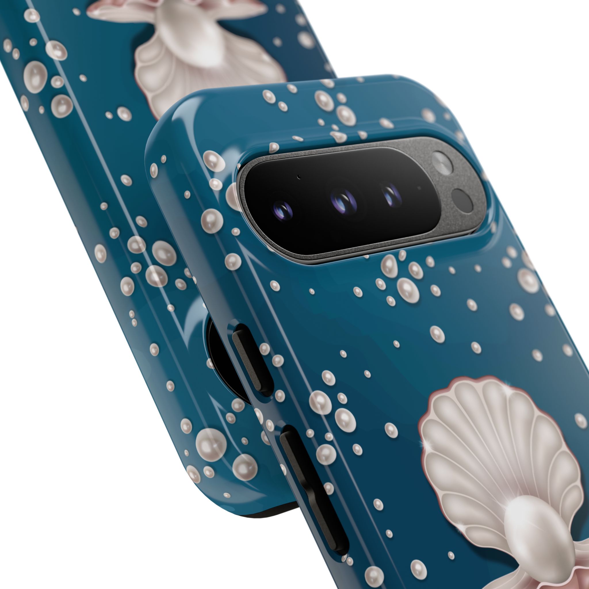 Ocean Princess Pearl Phone Case - Tough Shell with Seaside Design - Image 131