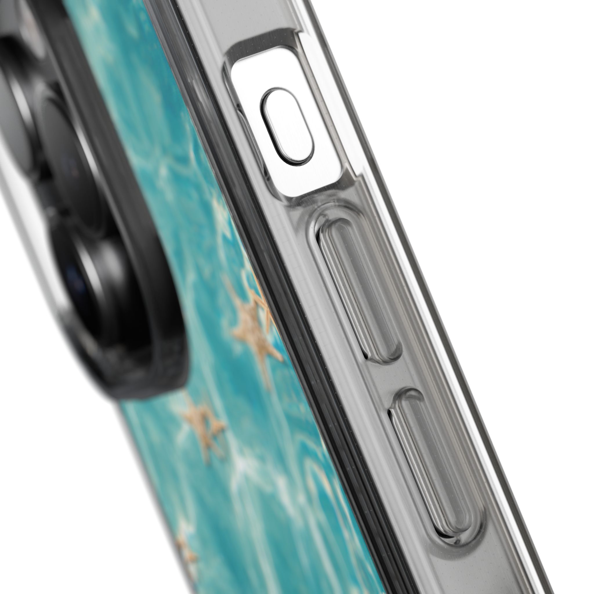 Beach-Inspired Clear Phone Case with Seashells - Image 103