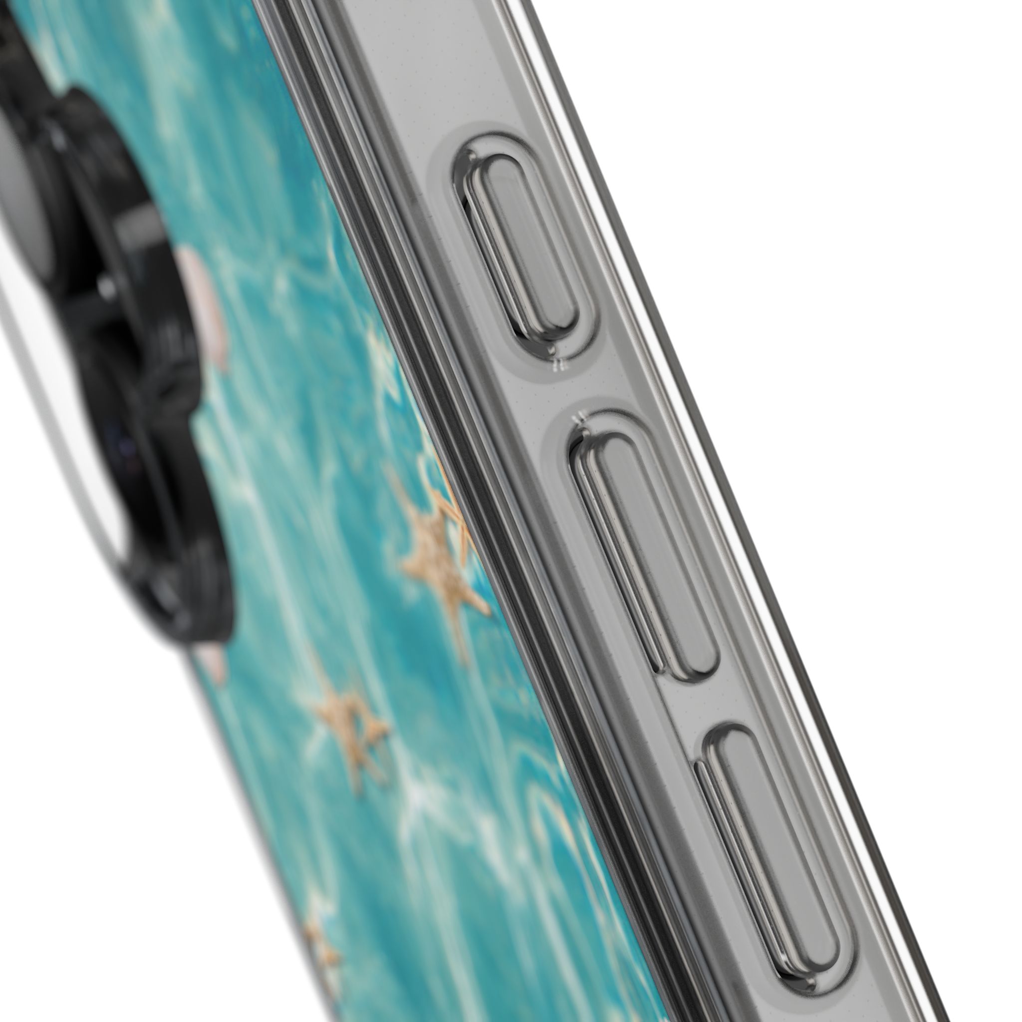 Beach-Inspired Clear Phone Case with Seashells - Image 75