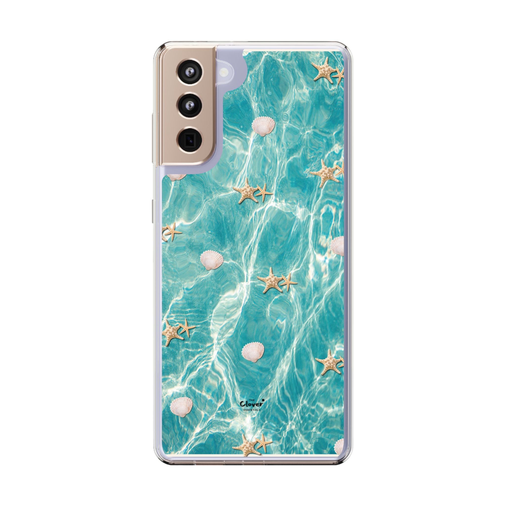 Beach-Inspired Clear Phone Case with Seashells - Image 37