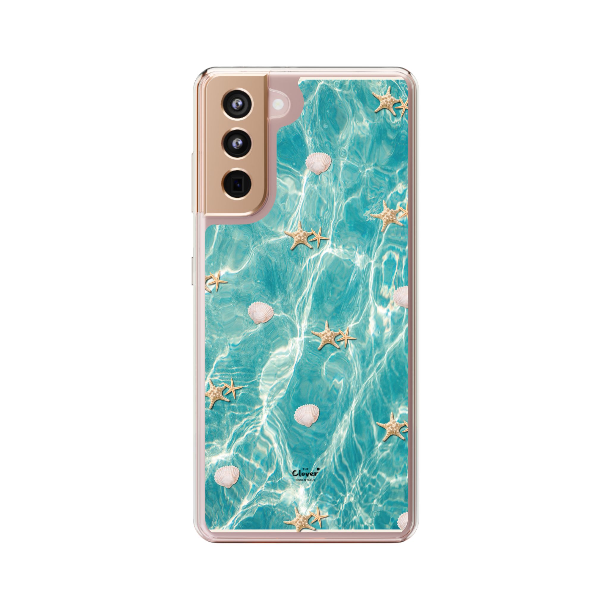 Beach-Inspired Clear Phone Case with Seashells - Image 35